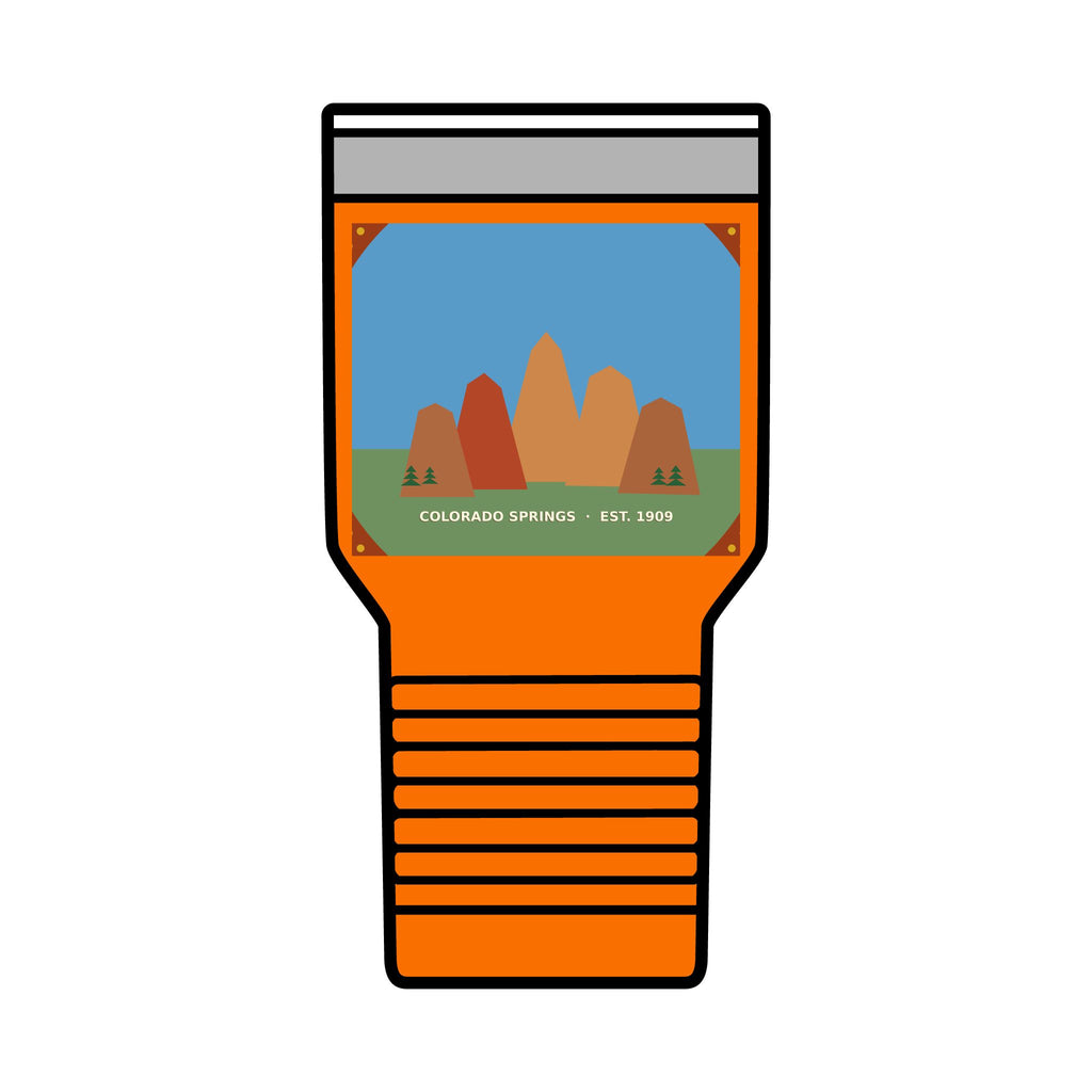 Garden of the Gods Colorado Badge 30oz Tumbler