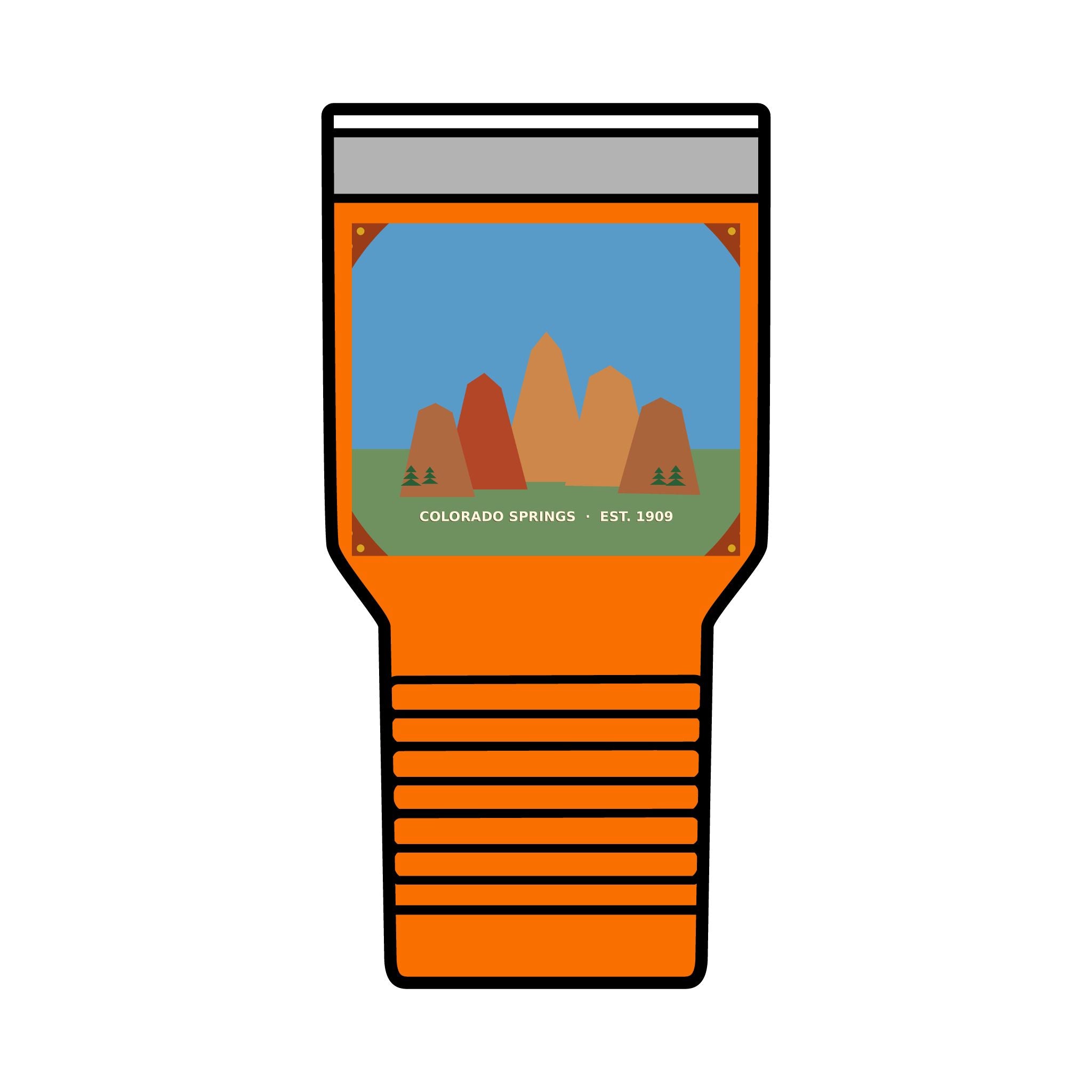 Garden of the Gods Colorado Badge 30oz Tumbler