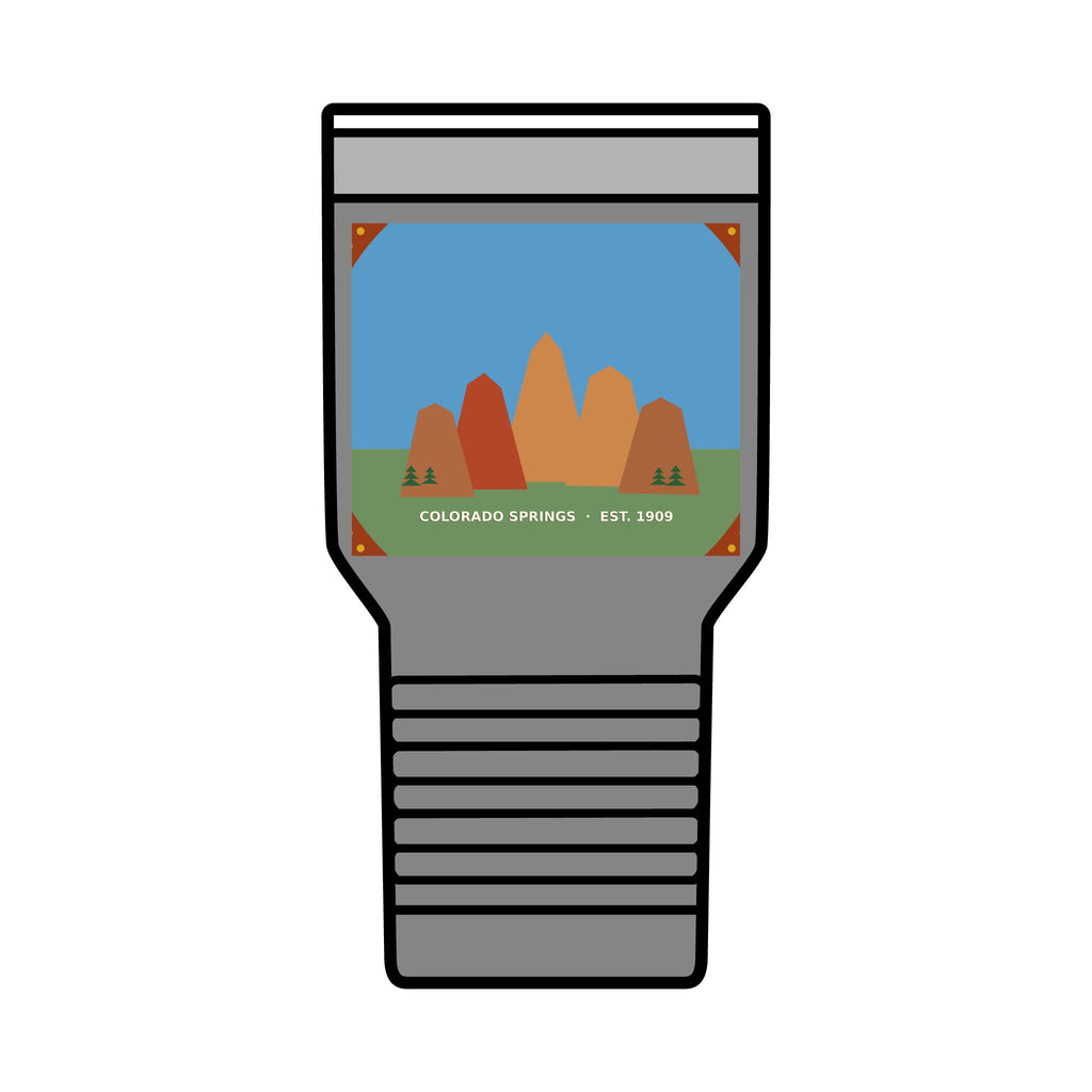 Garden of the Gods Colorado Badge 30oz Tumbler