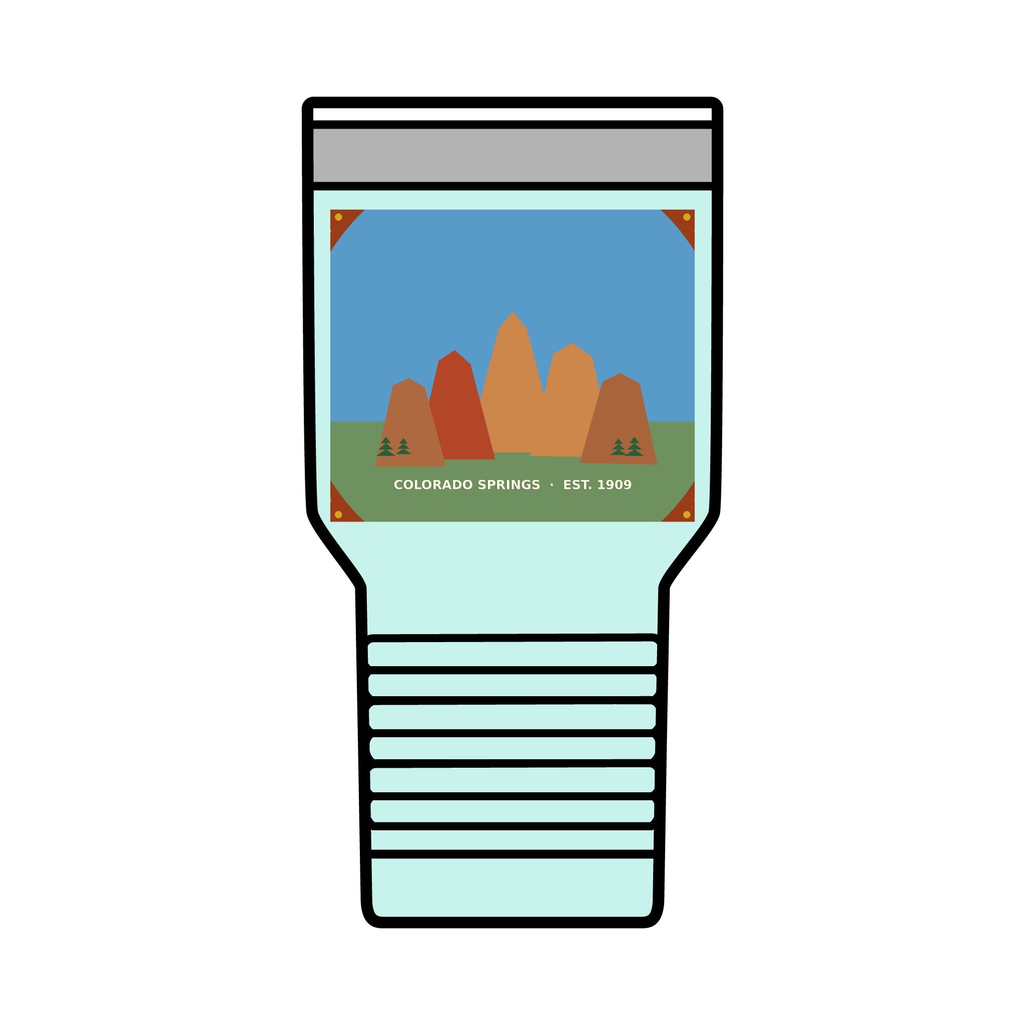 Garden of the Gods Colorado Badge 30oz Tumbler