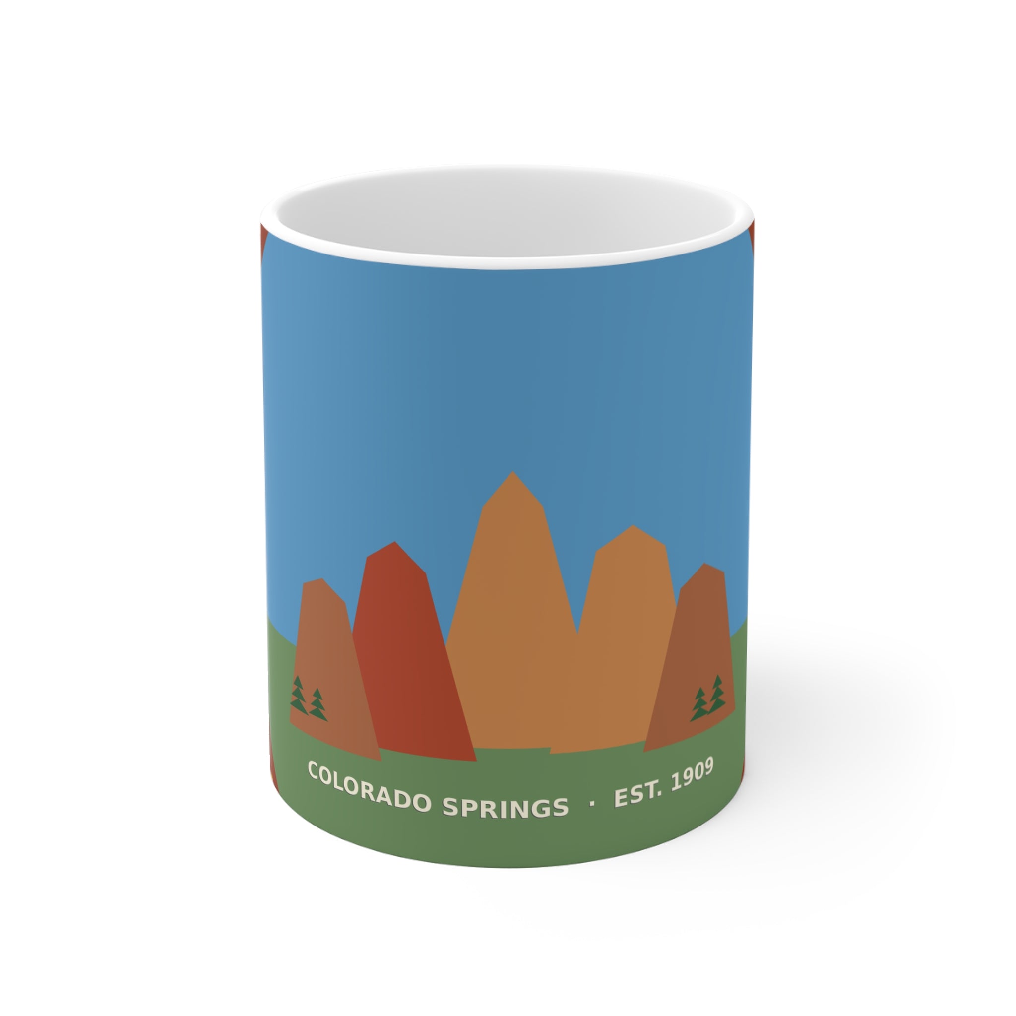 Garden of the Gods Colorado Badge Mug