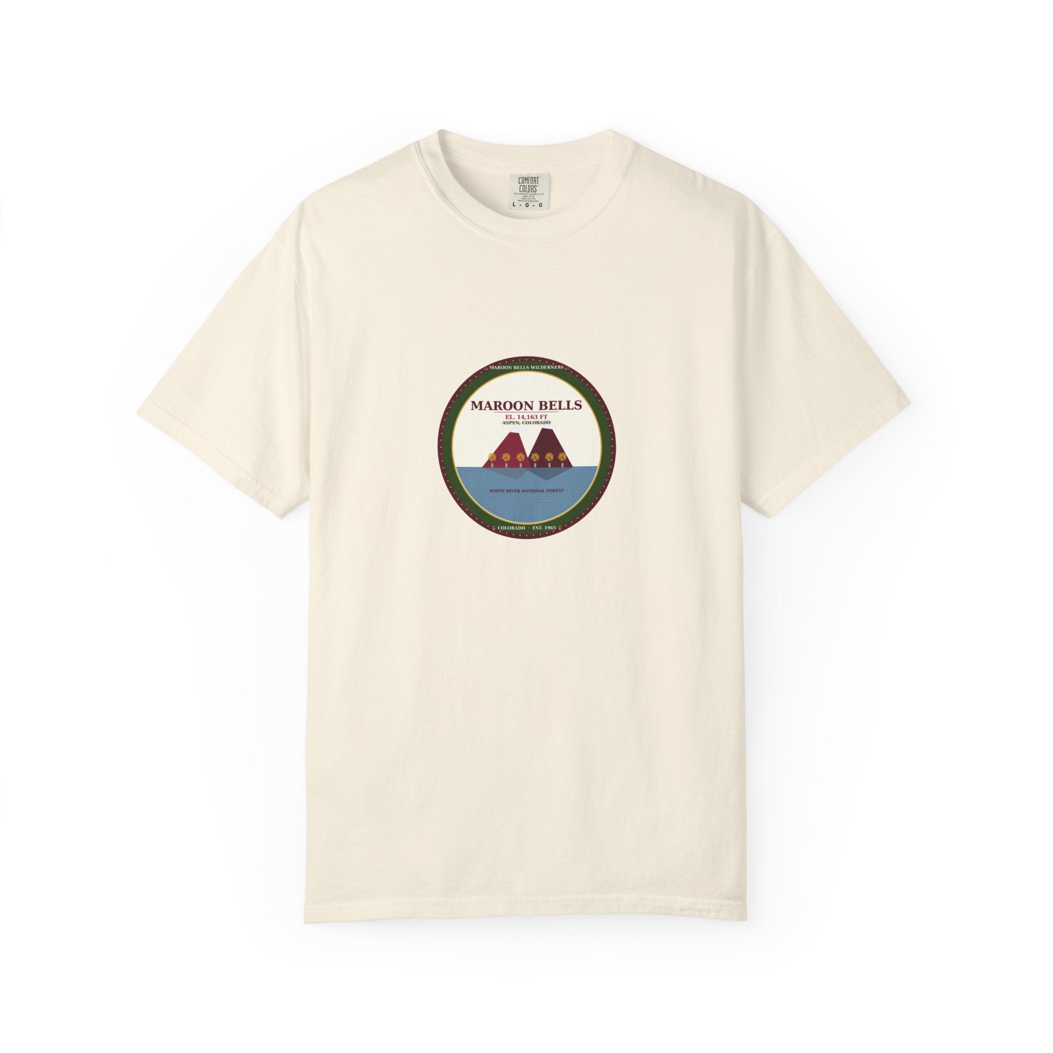 Maroon Bells Badge Tee — Colorado 14er
