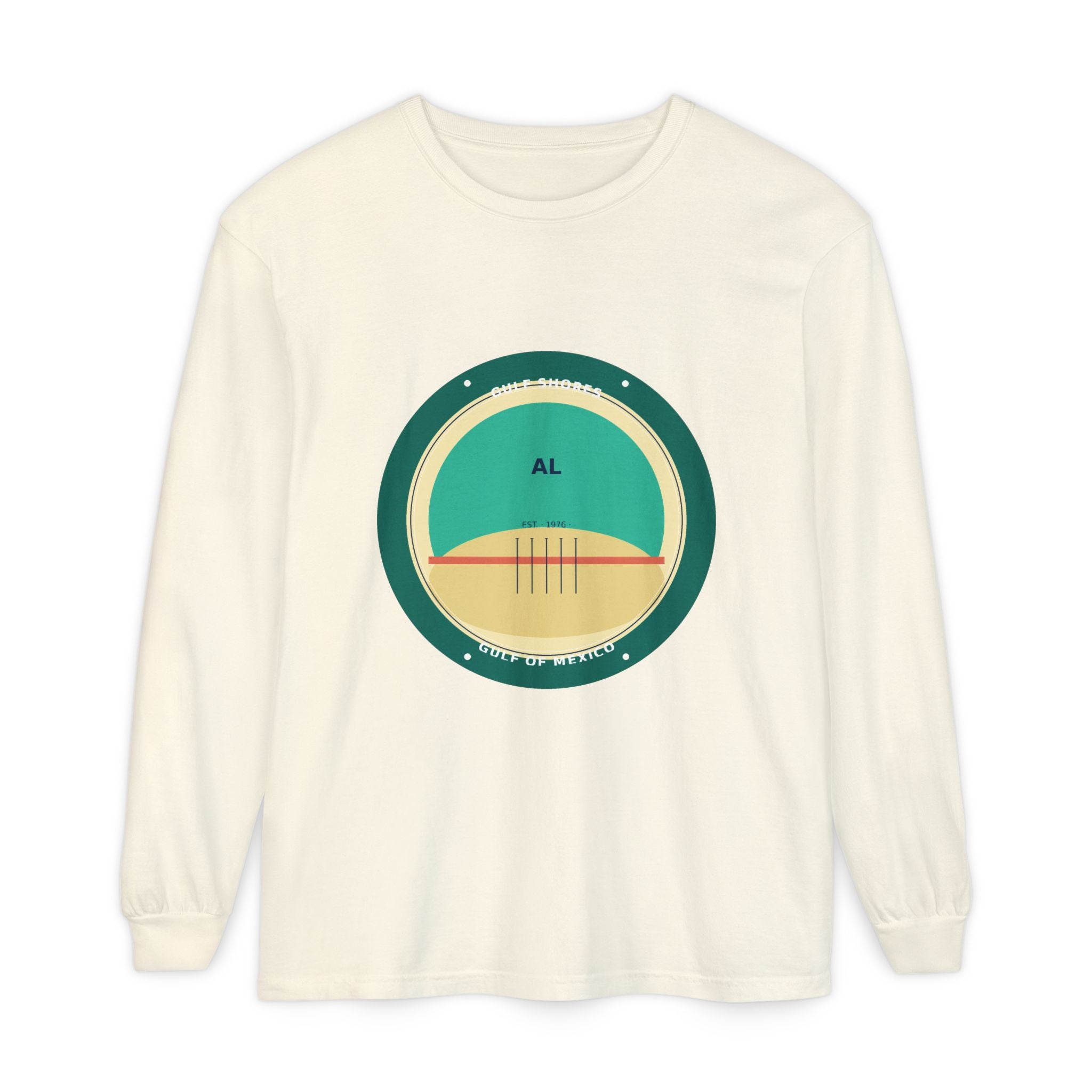 Gulf Shores Alabama Long Sleeve | Coastal Badge Art