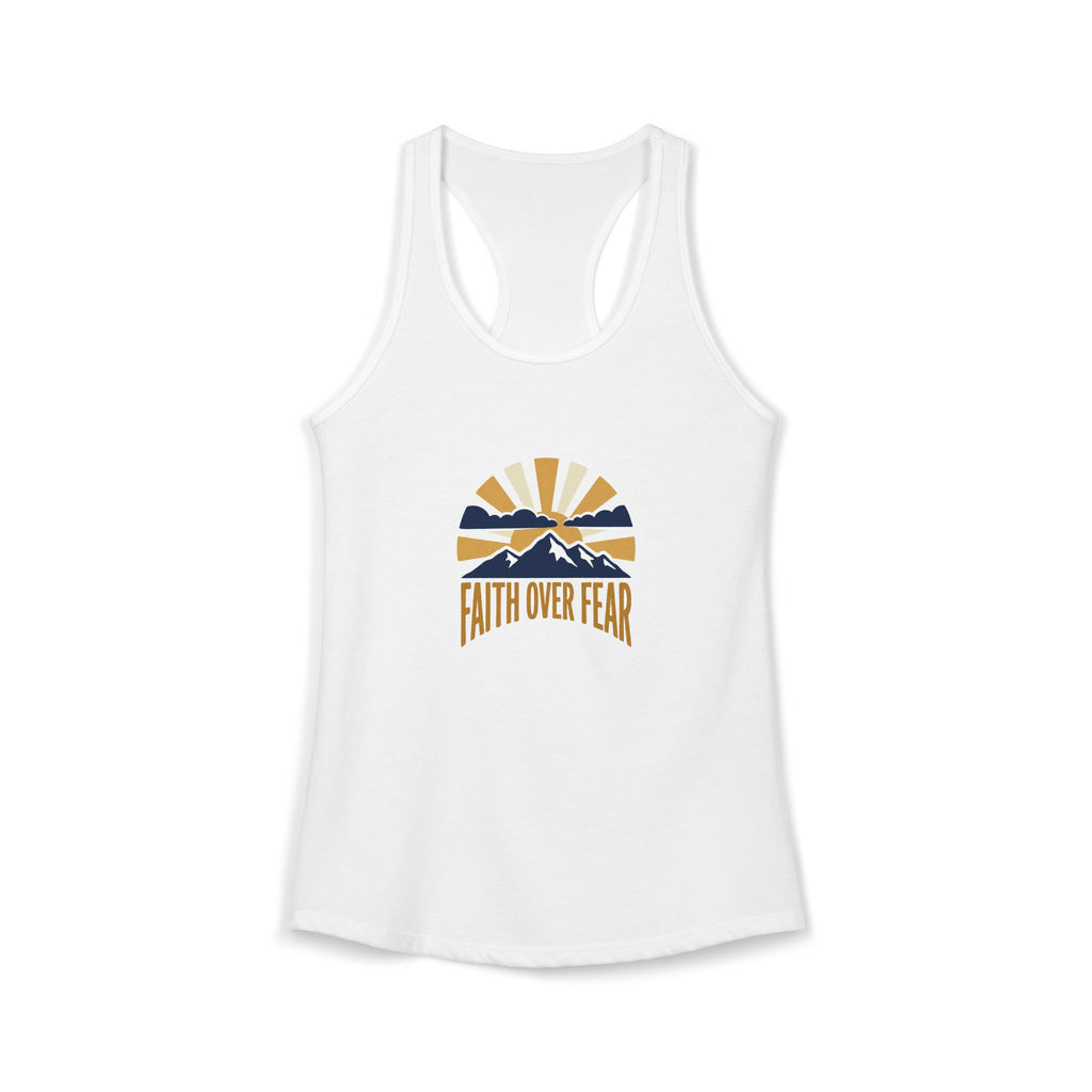 Faith Over Fear Tank Top | Inspirational Christian Racerback Tank