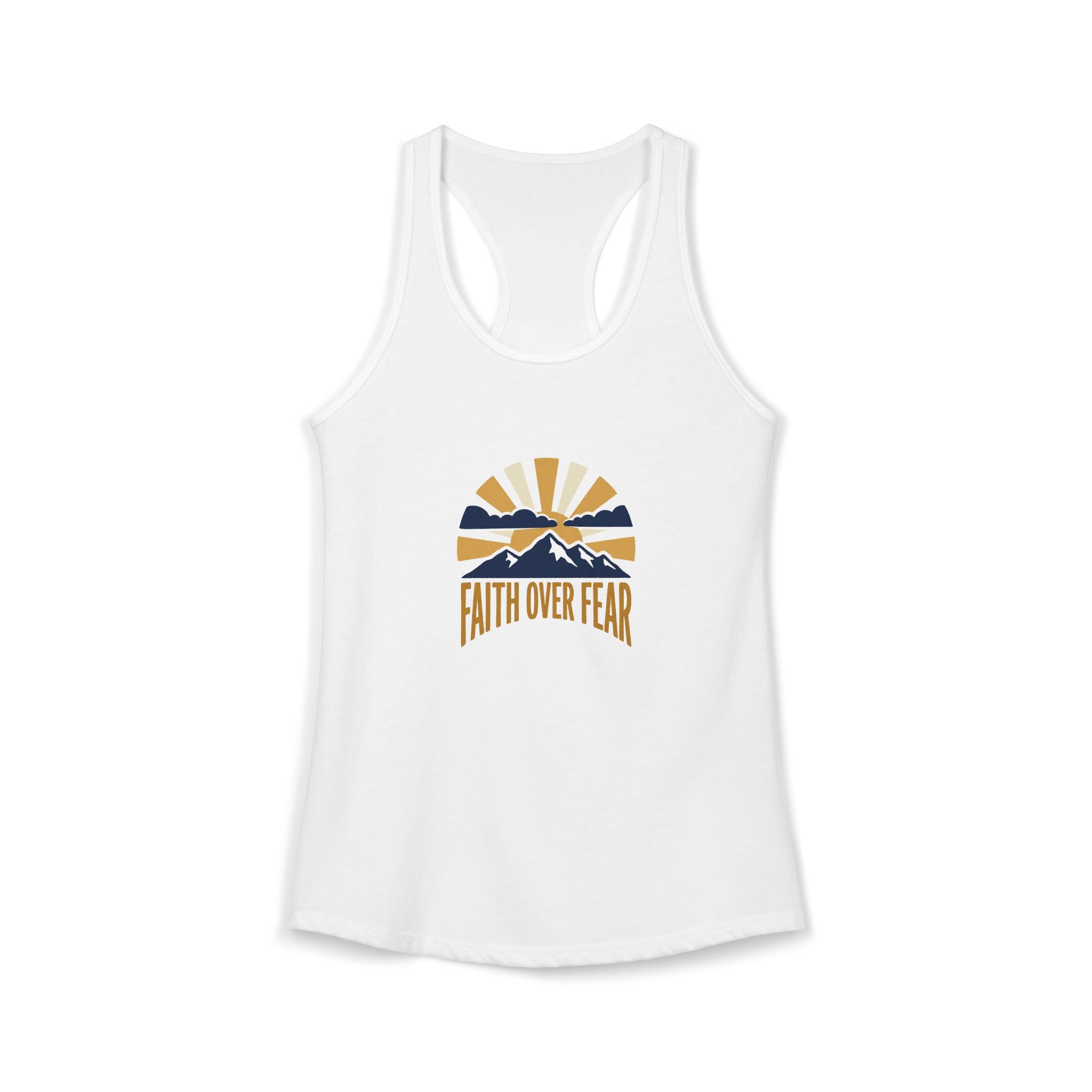 Faith Over Fear Tank Top | Inspirational Christian Racerback Tank