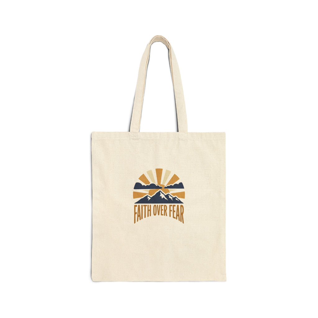 Faith Over Fear Tote Bag | Inspirational Christian Gift