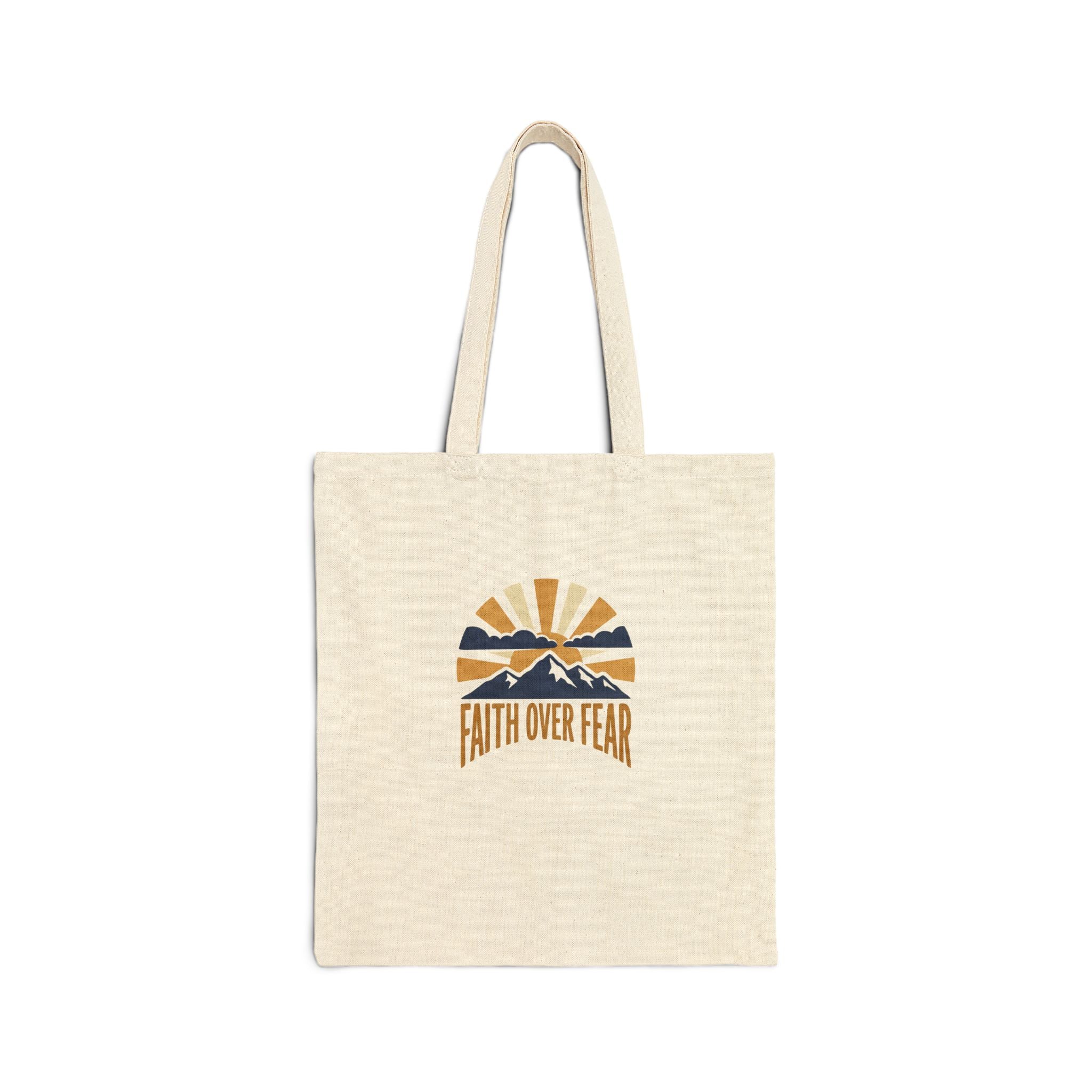 Faith Over Fear Tote Bag | Inspirational Christian Gift