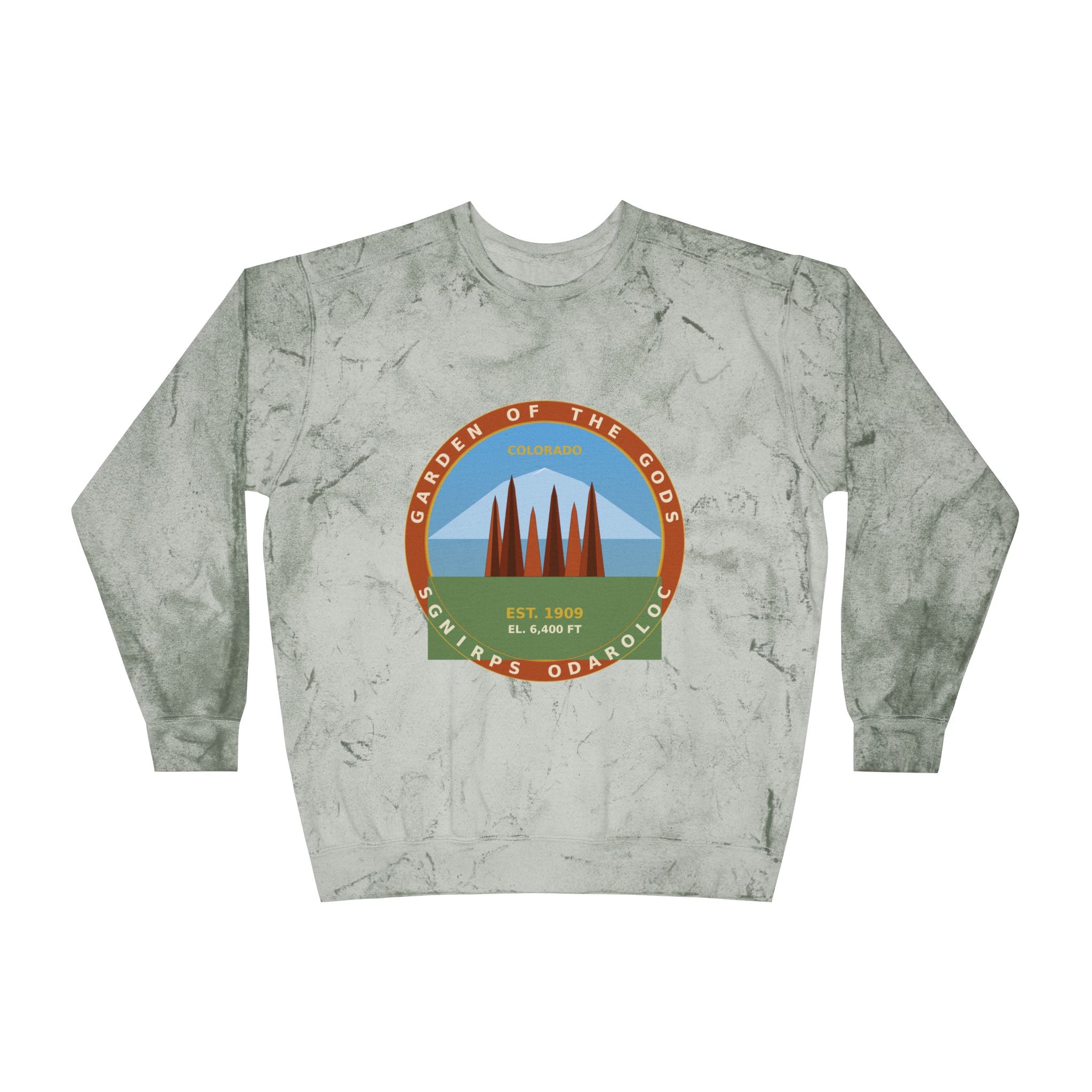 Garden of the Gods Colorado Badge Crewneck Sweatshirt