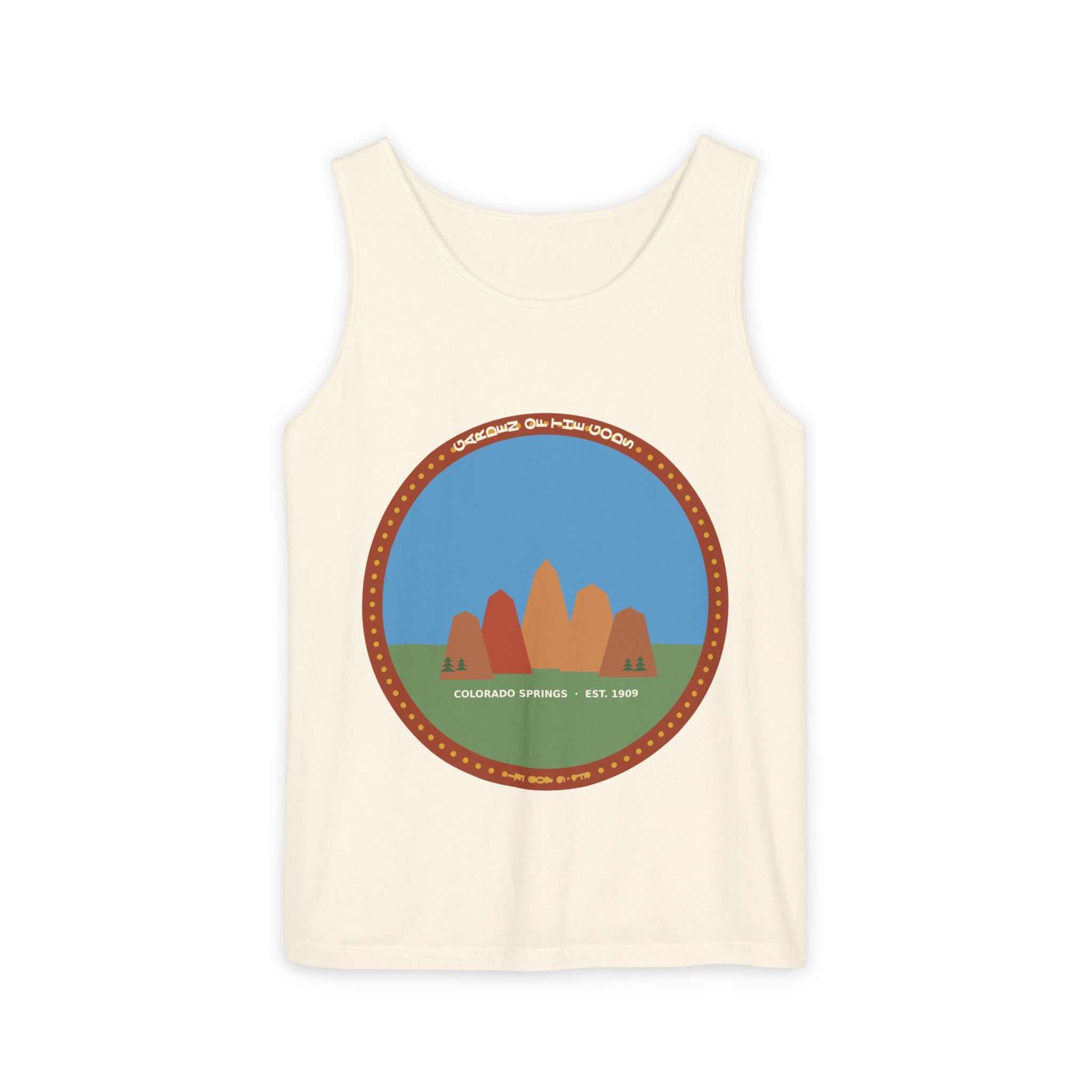 Garden of the Gods Colorado Badge Tank Top