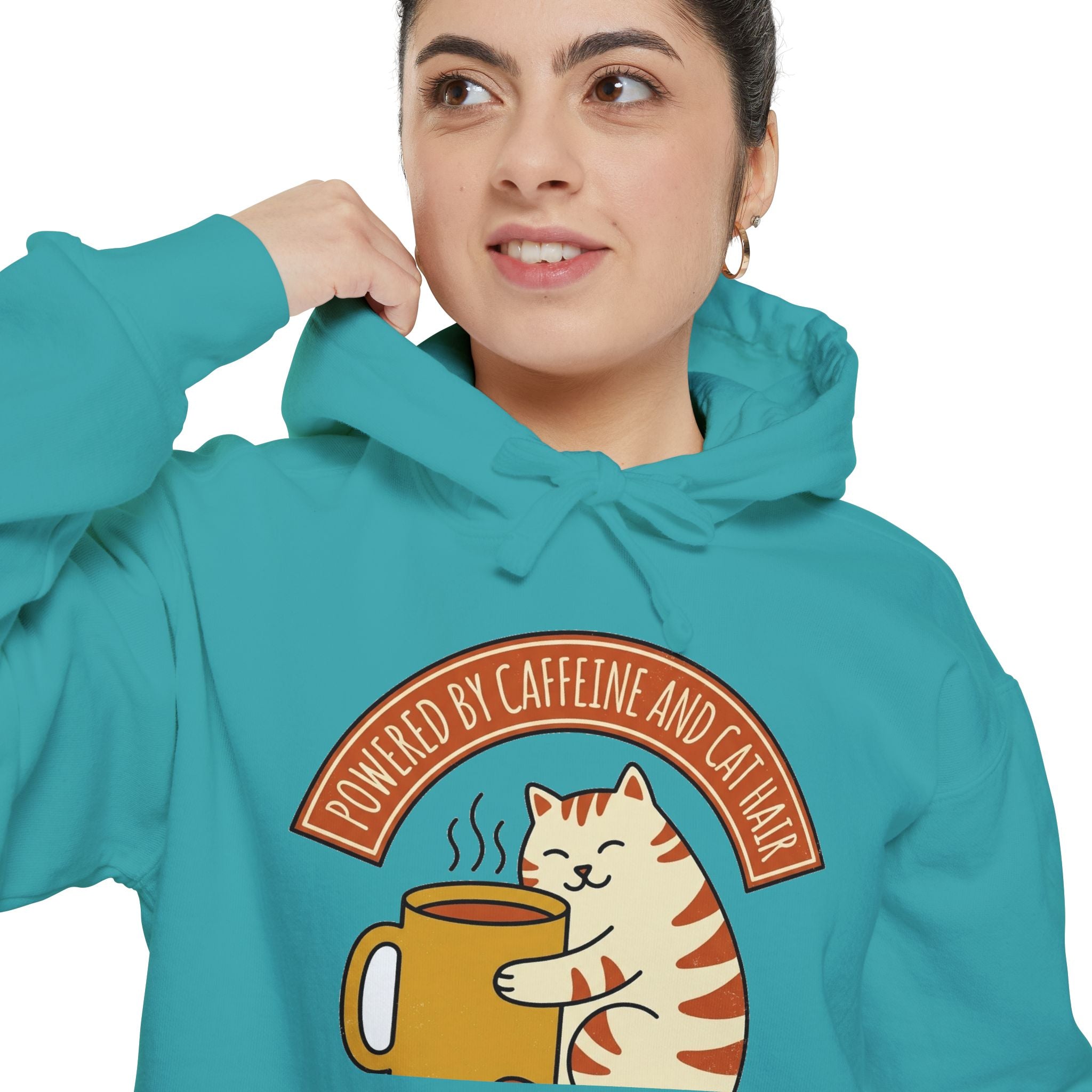 Cat Coffee | Powered by Caffeine Hoodie