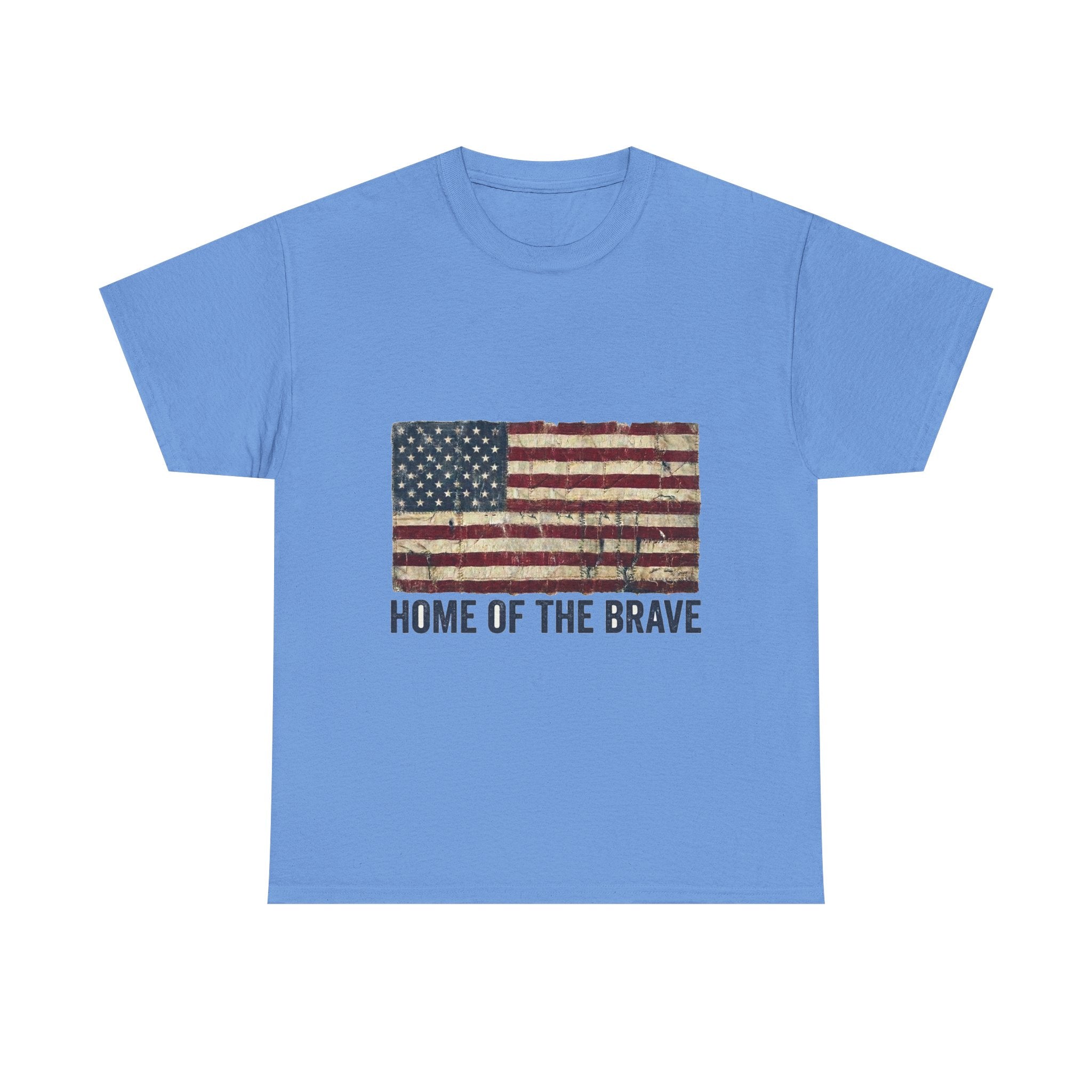 Home of the Brave Tattered Flag Tee | Vintage 4th of July Shirt | America 250