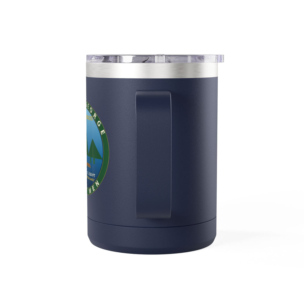 Lake George Adirondacks Badge 15oz Tumbler