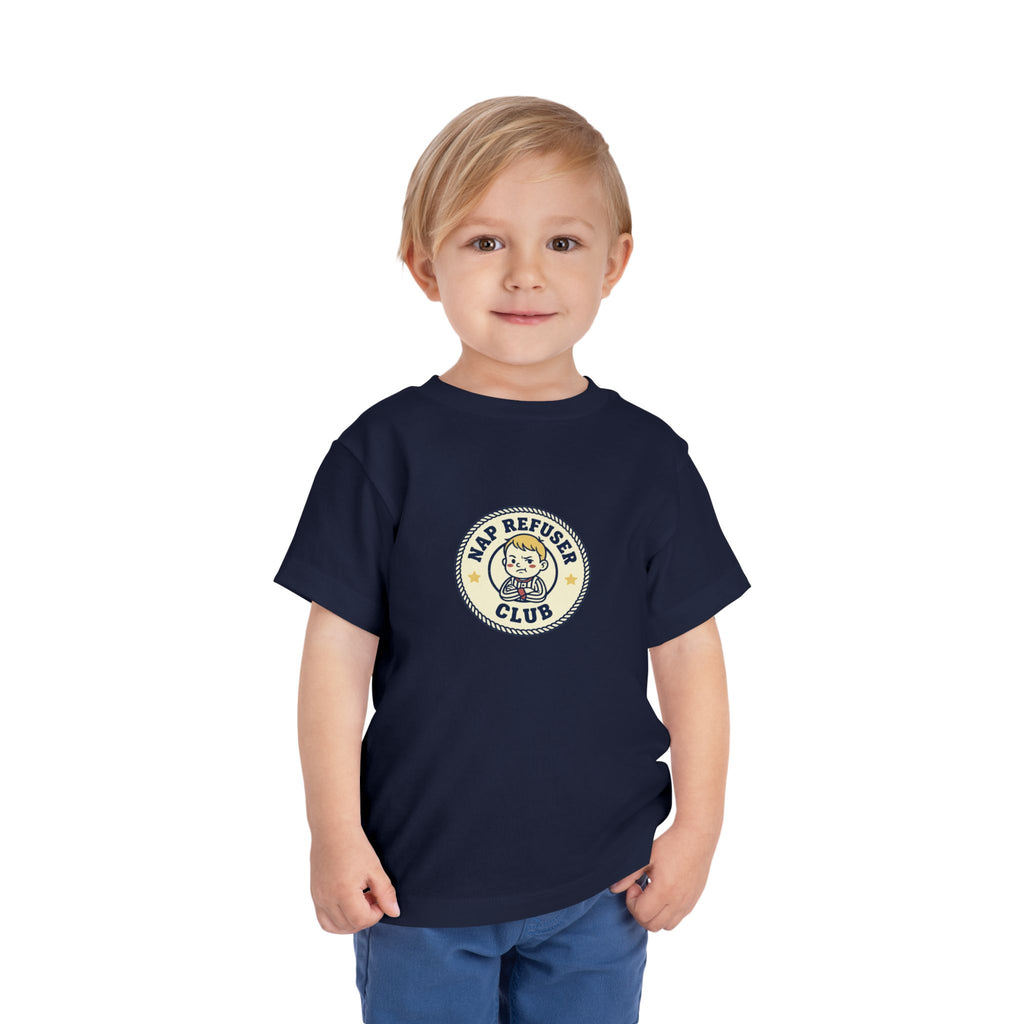 Nap Refuser Club Toddler Shirt Funny Nap Badge Tee