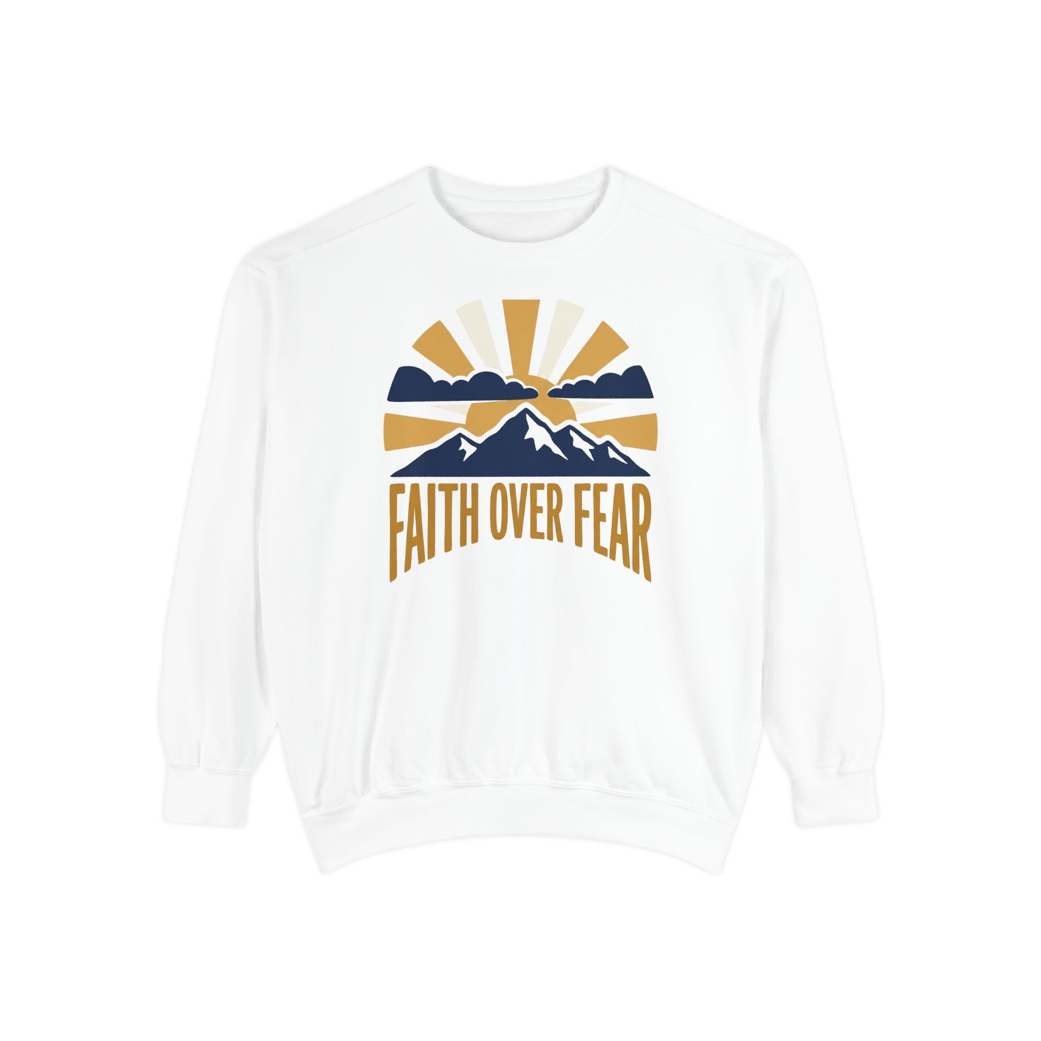 Faith Over Fear Crewneck Sweatshirt | Christian Inspirational