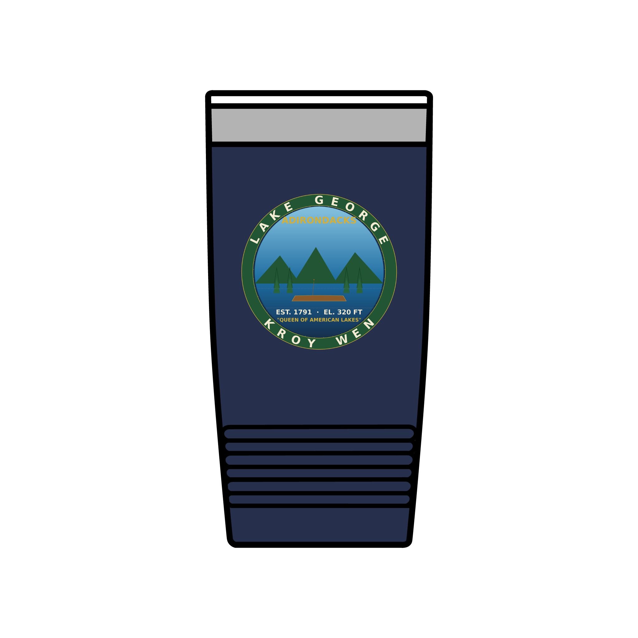 Lake George Adirondacks Badge 20oz Tumbler