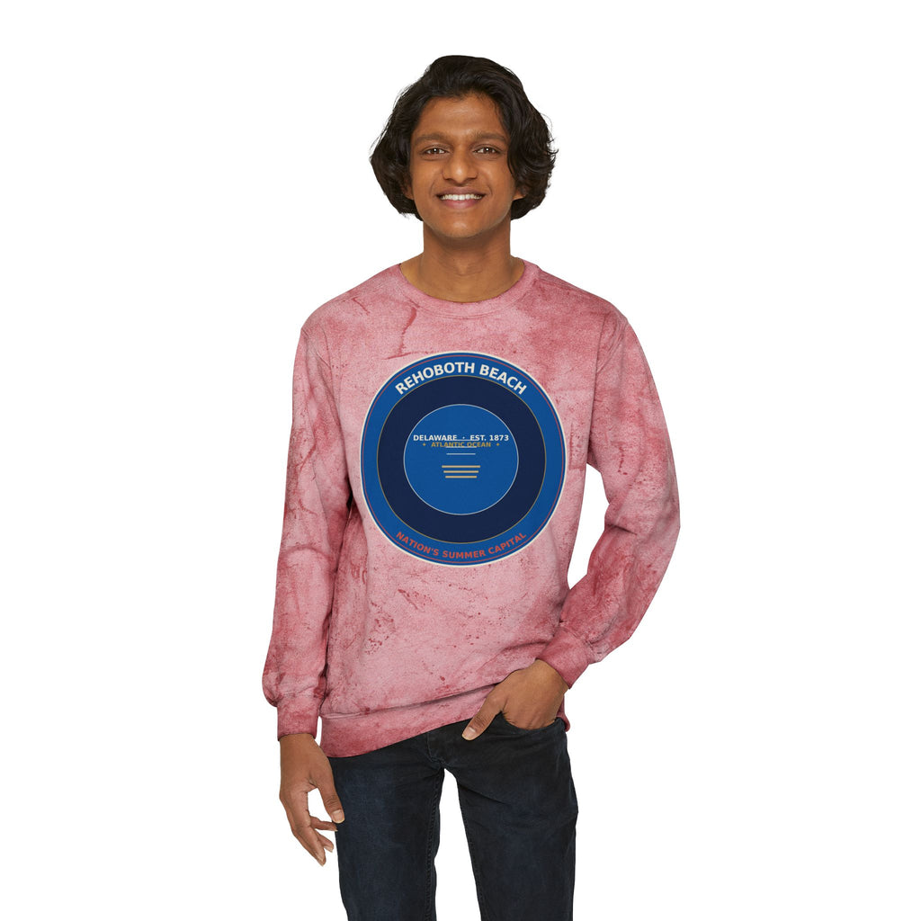 Rehoboth Beach Delaware Crewneck | Vintage Boardwalk Badge Sweatshirt
