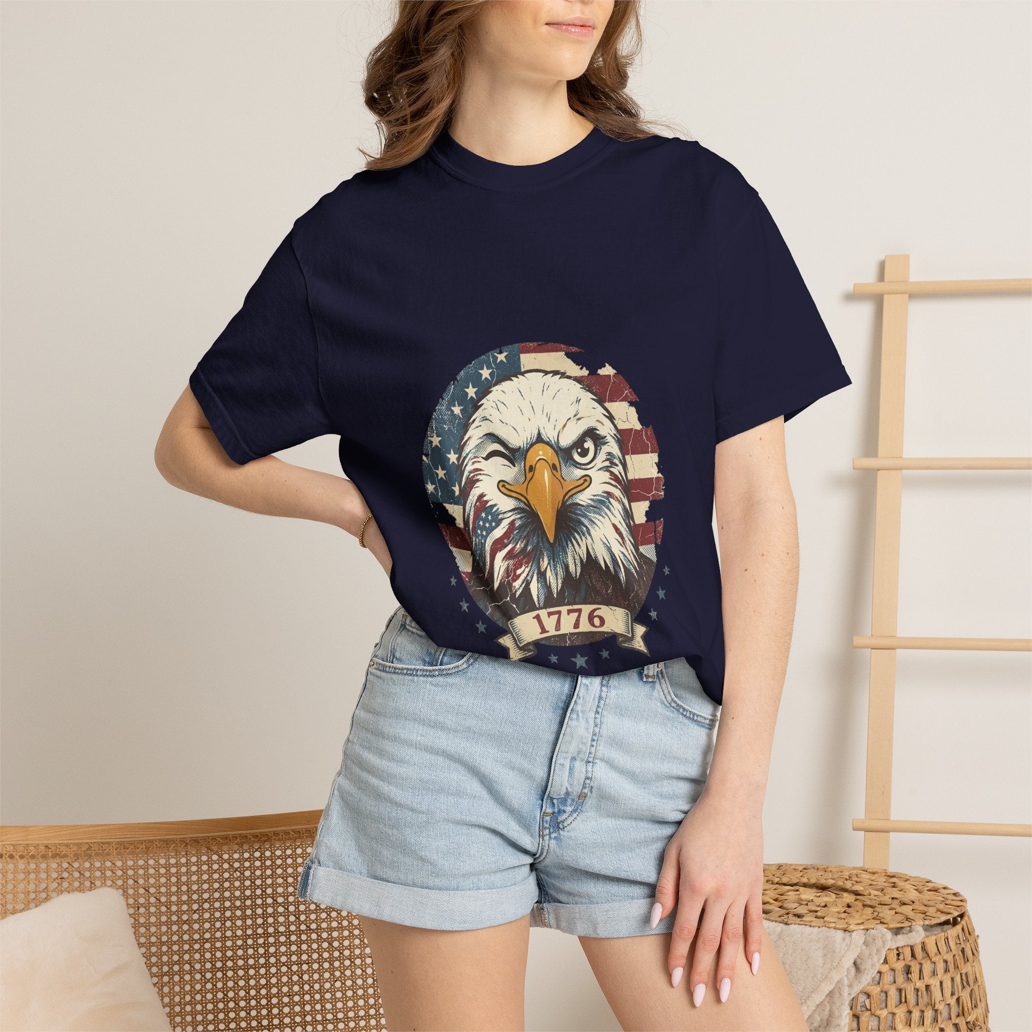 Winking 1776 Eagle Garment-Dyed Tee | Comfort Colors Retro | America 250