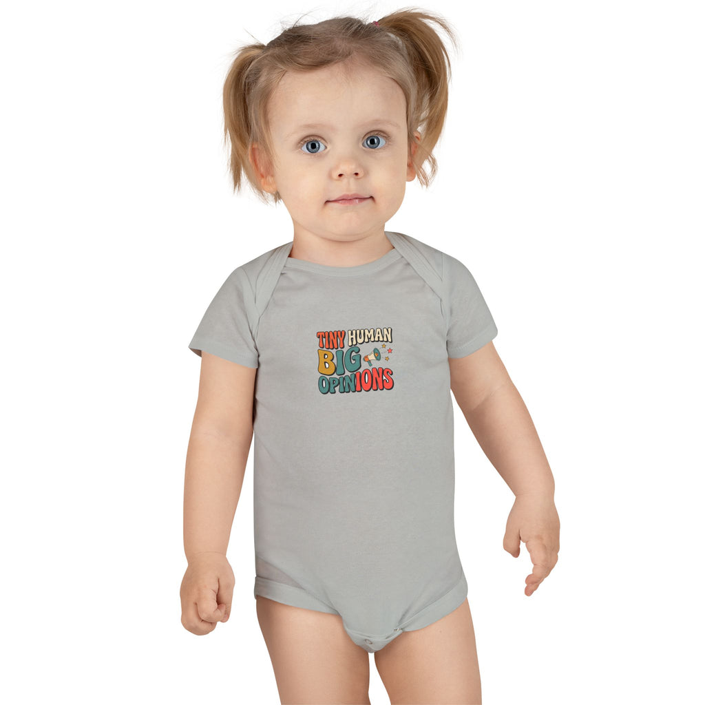 Tiny Human Big Opinions Baby Bodysuit Funny Baby Gift