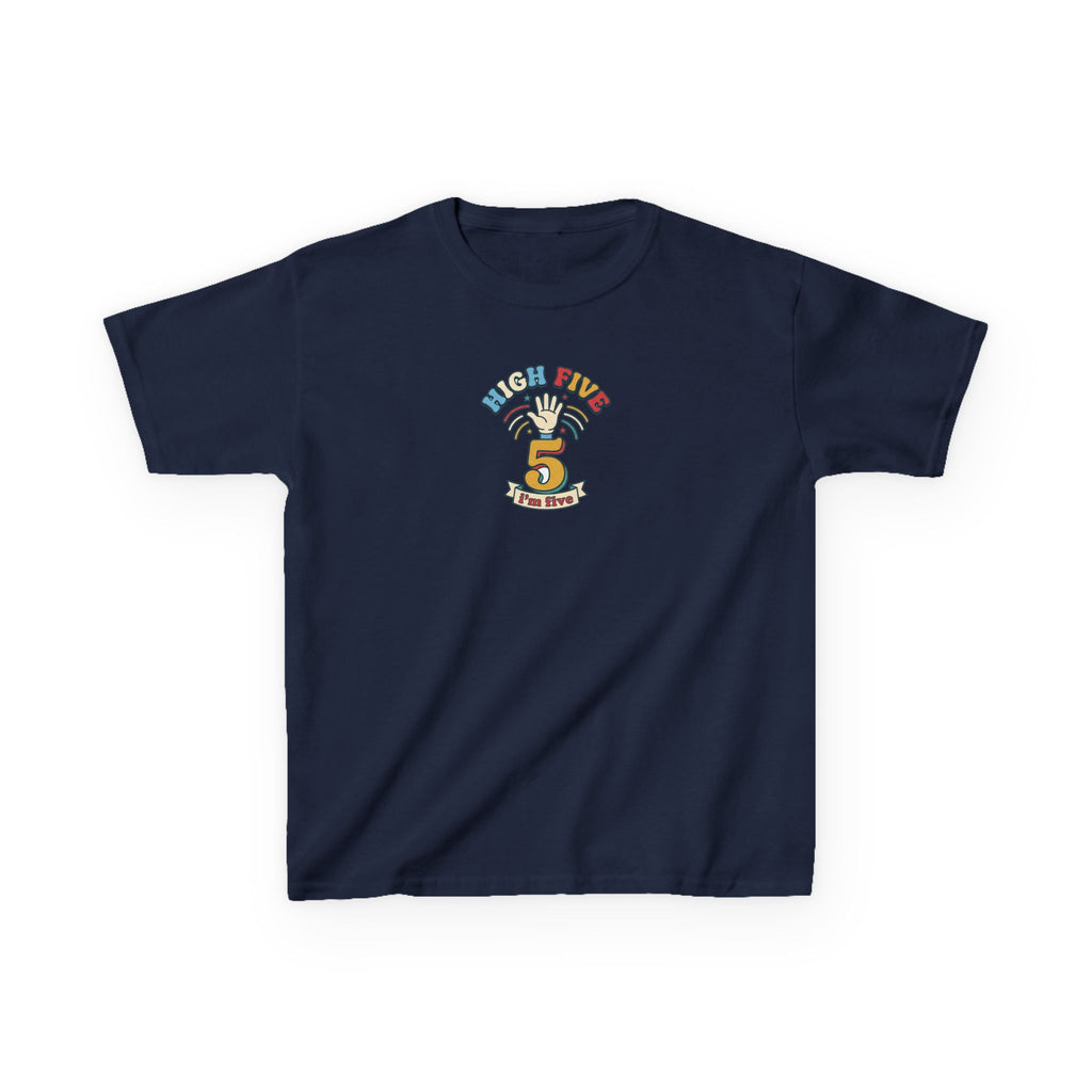 High Five I'm Five Birthday Shirt 5th Birthday Kids Tee