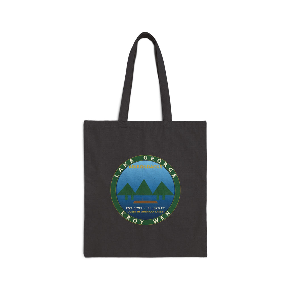 Lake George Adirondacks Badge Tote Bag