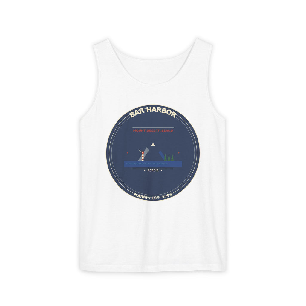 Bar Harbor Maine Tank Top | Acadia Vintage Badge Tank