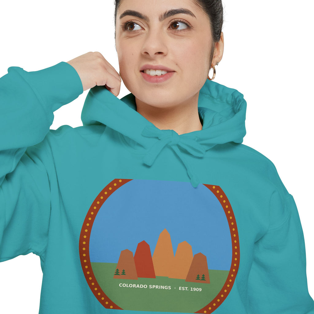 Garden of the Gods Colorado Badge Hoodie