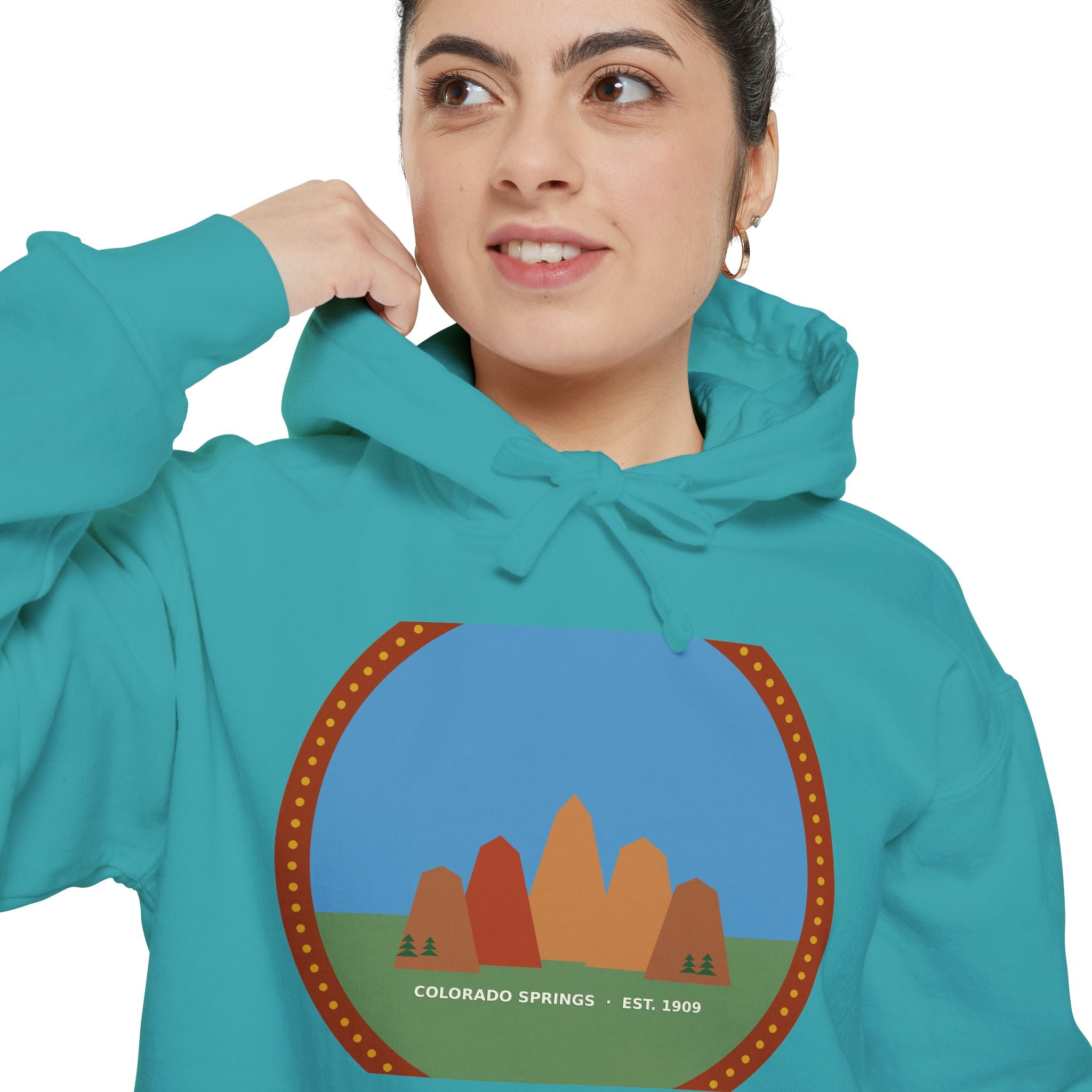 Garden of the Gods Colorado Badge Hoodie
