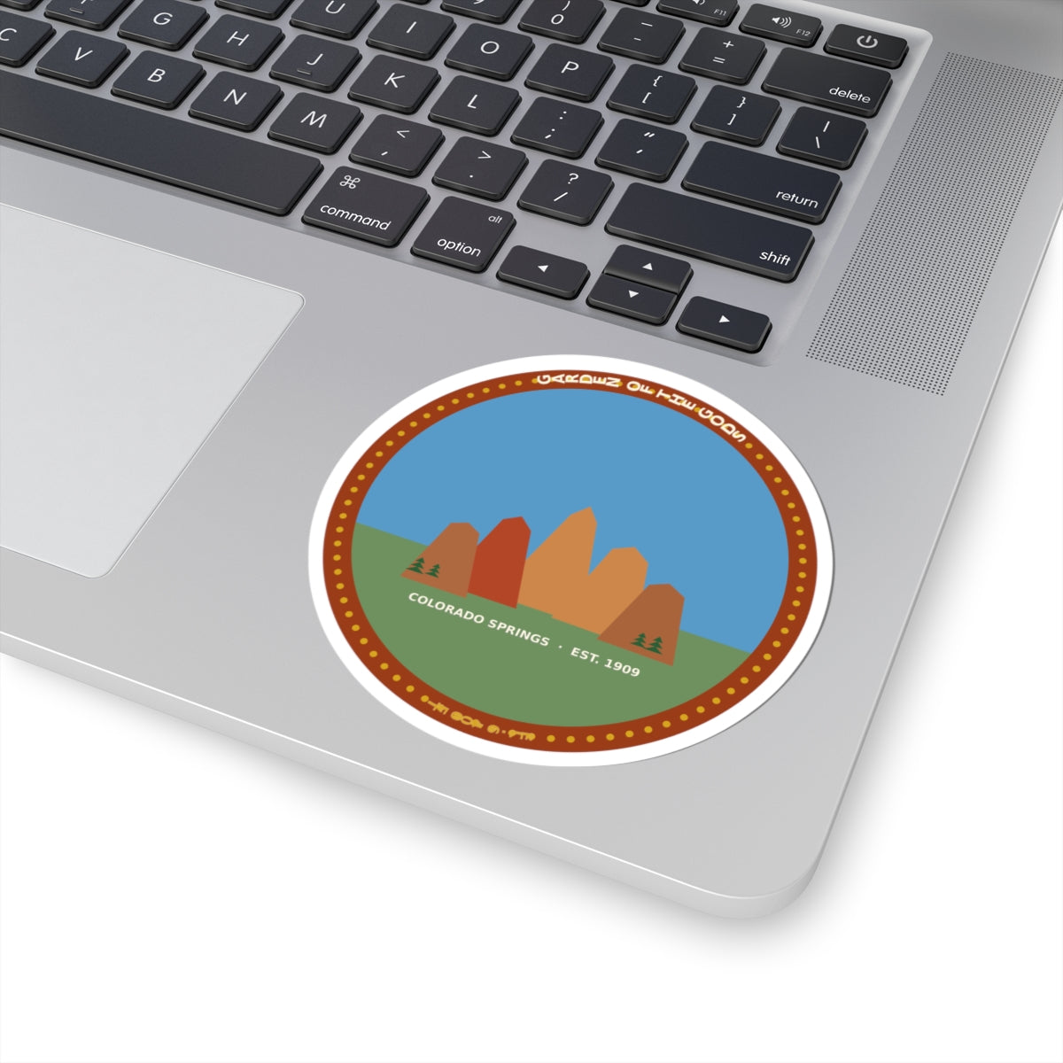 Garden of the Gods Colorado Badge Sticker