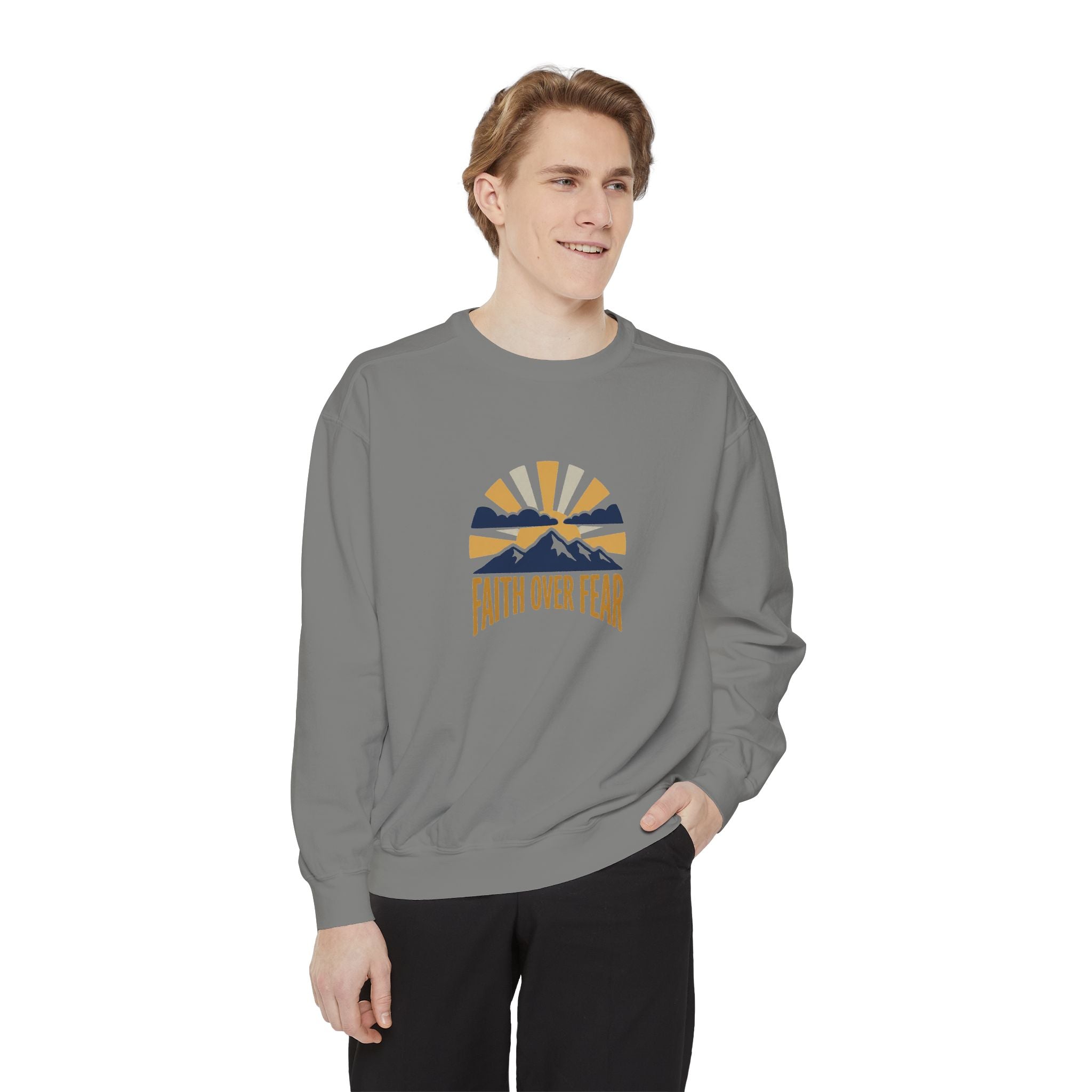 Faith Over Fear Crewneck Sweatshirt | Christian Inspirational