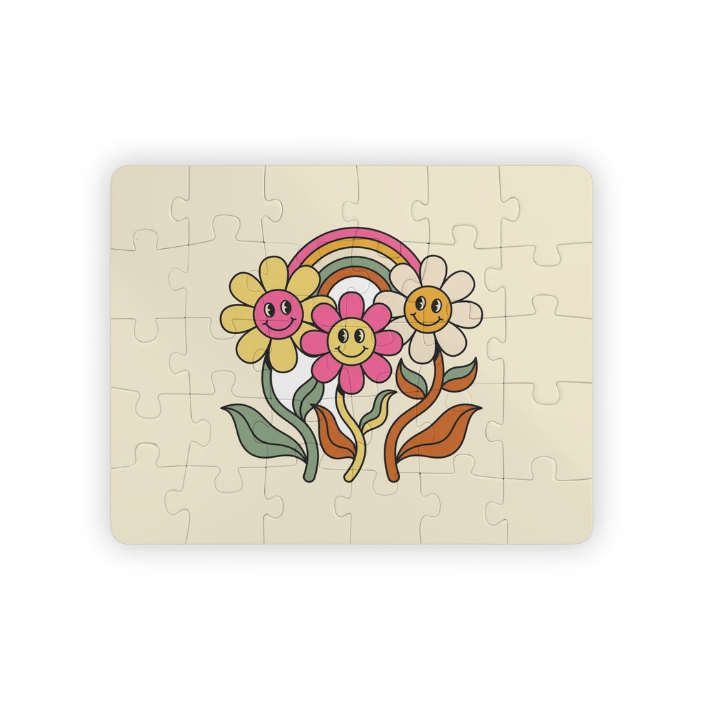 Groovy Daisy Kids Puzzle 30 Piece Retro Rainbow Puzzle