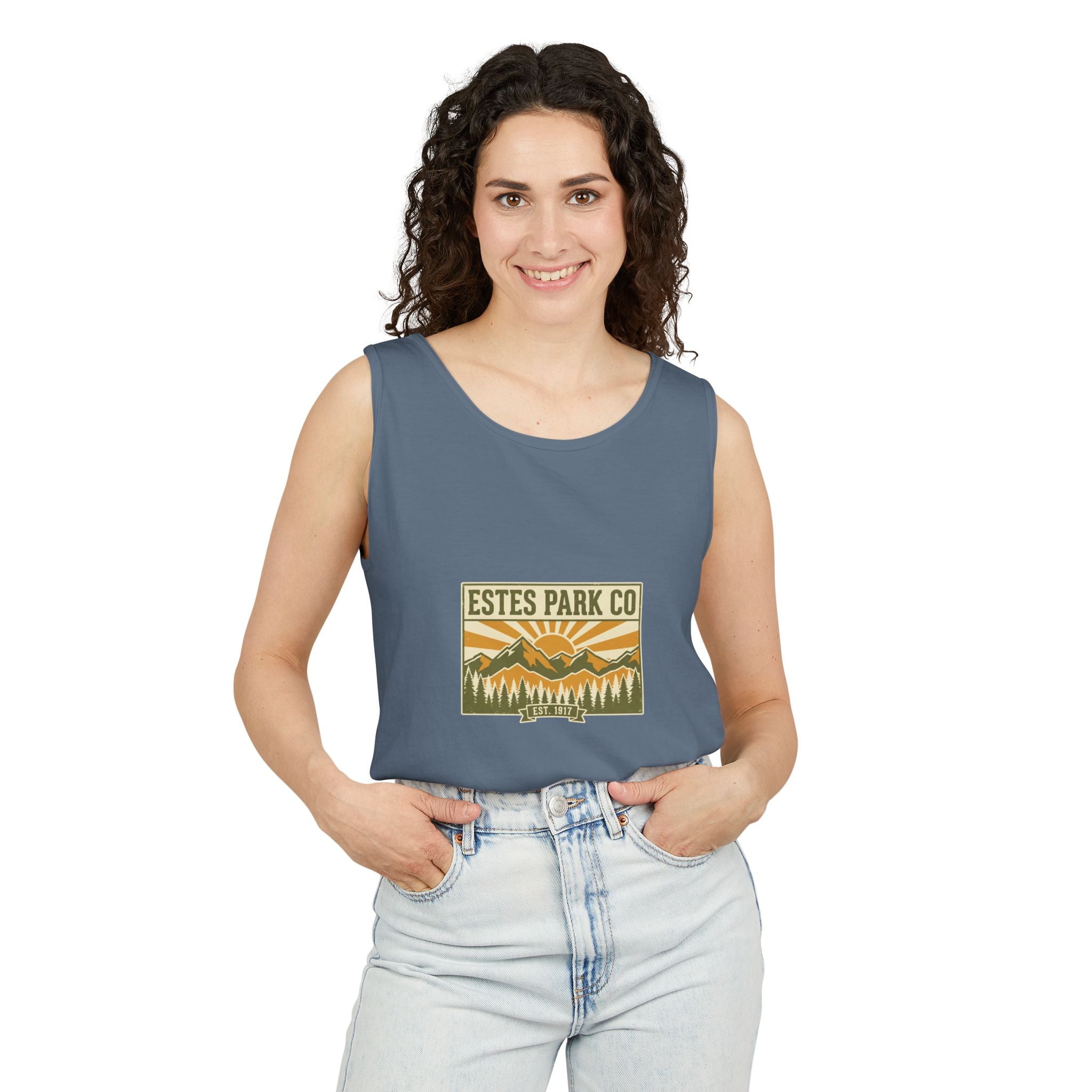 Estes Park CO Tank Top | Vintage EST. 1917 Colorado Tank | Comfort Colors