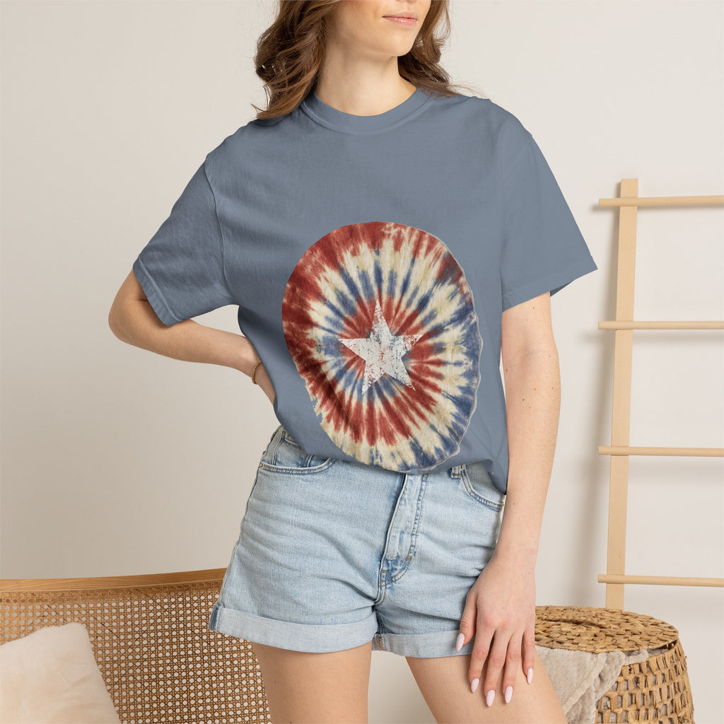 Tie-Dye Stars & Stripes Garment-Dyed Tee | Comfort Colors | 4th of July USA 250