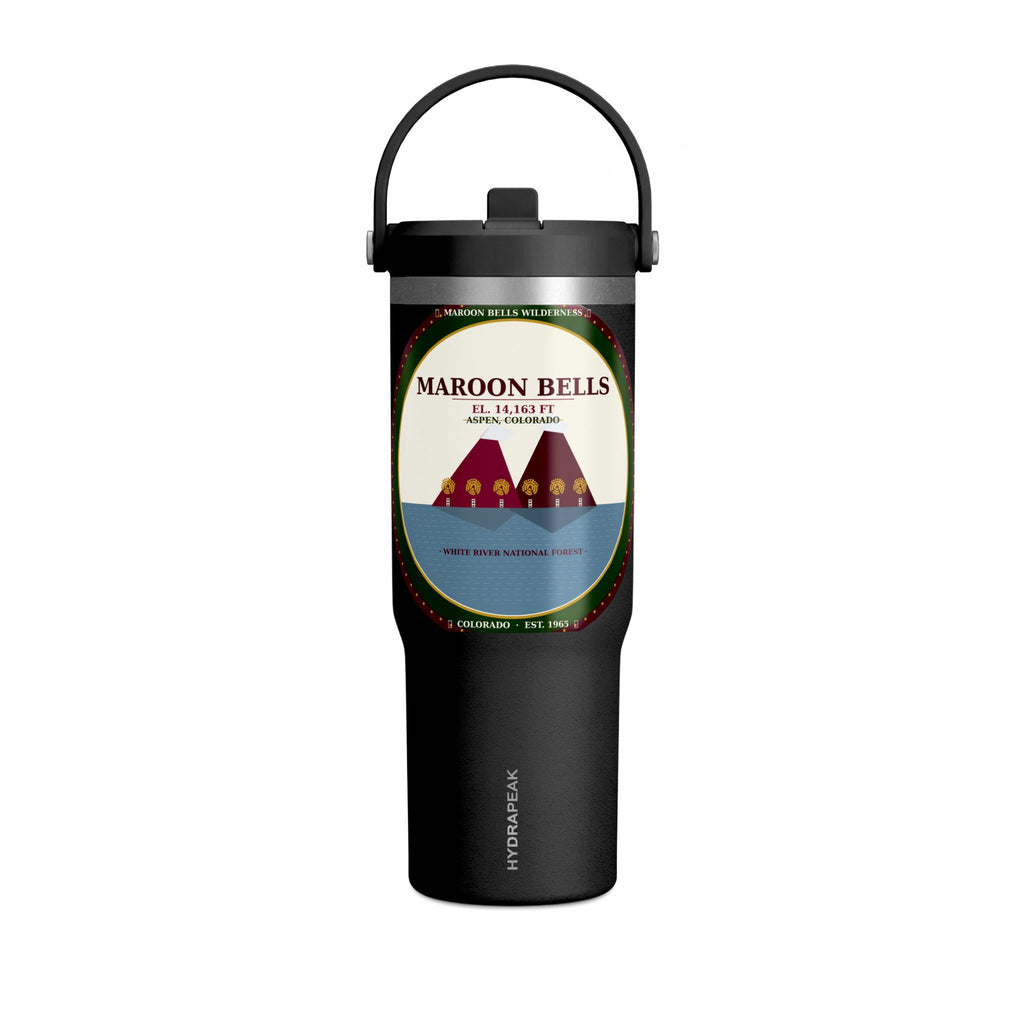 Maroon Bells Badge 32oz Tumbler — Colorado 14er