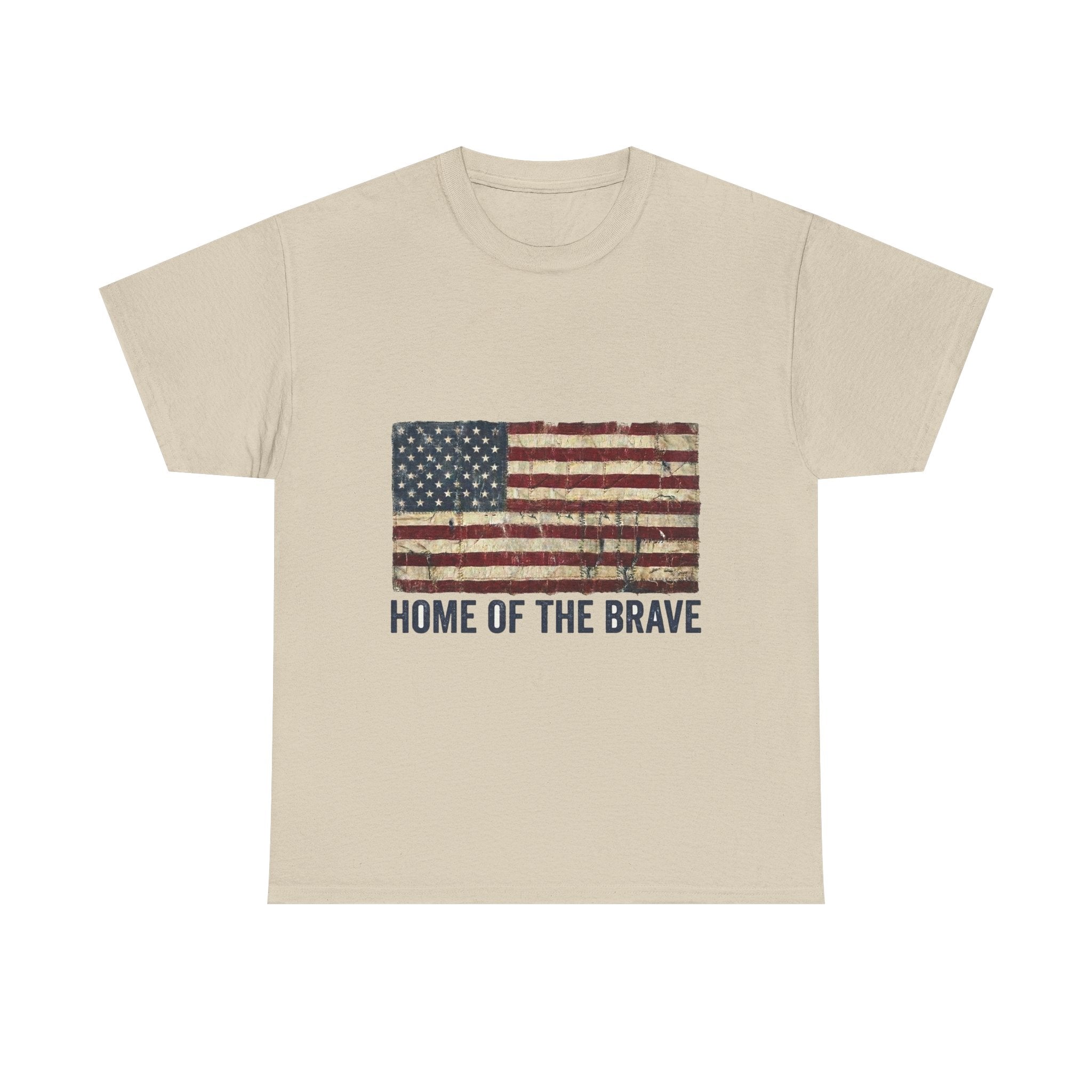 Home of the Brave Tattered Flag Tee | Vintage 4th of July Shirt | America 250