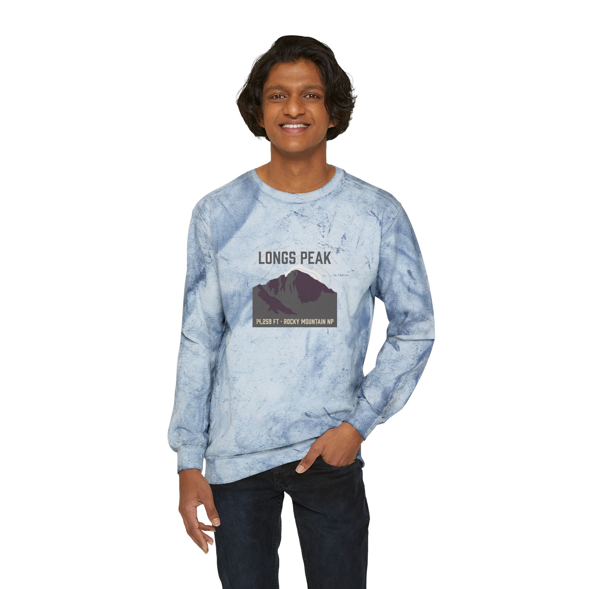 Longs Peak Crewneck Sweatshirt | 14,259 ft Colorado 14er