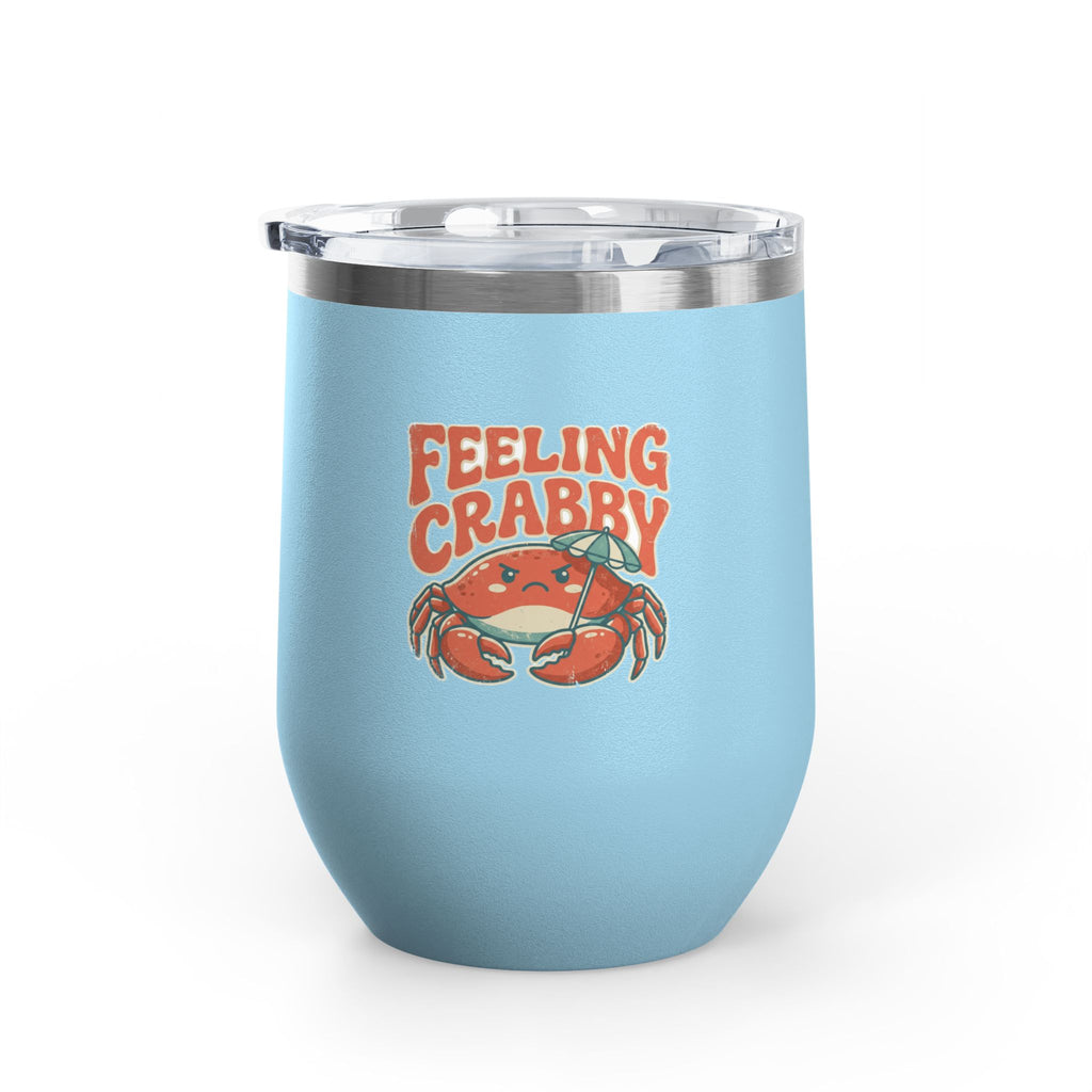Feeling Crabby 12oz Slim Tumbler | Crab Beach Drinkware