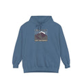 Longs Peak Colorado 14er hoodie in Blue Jean, 14,259 ft Rocky Mountain National Park summit badge on the chest
