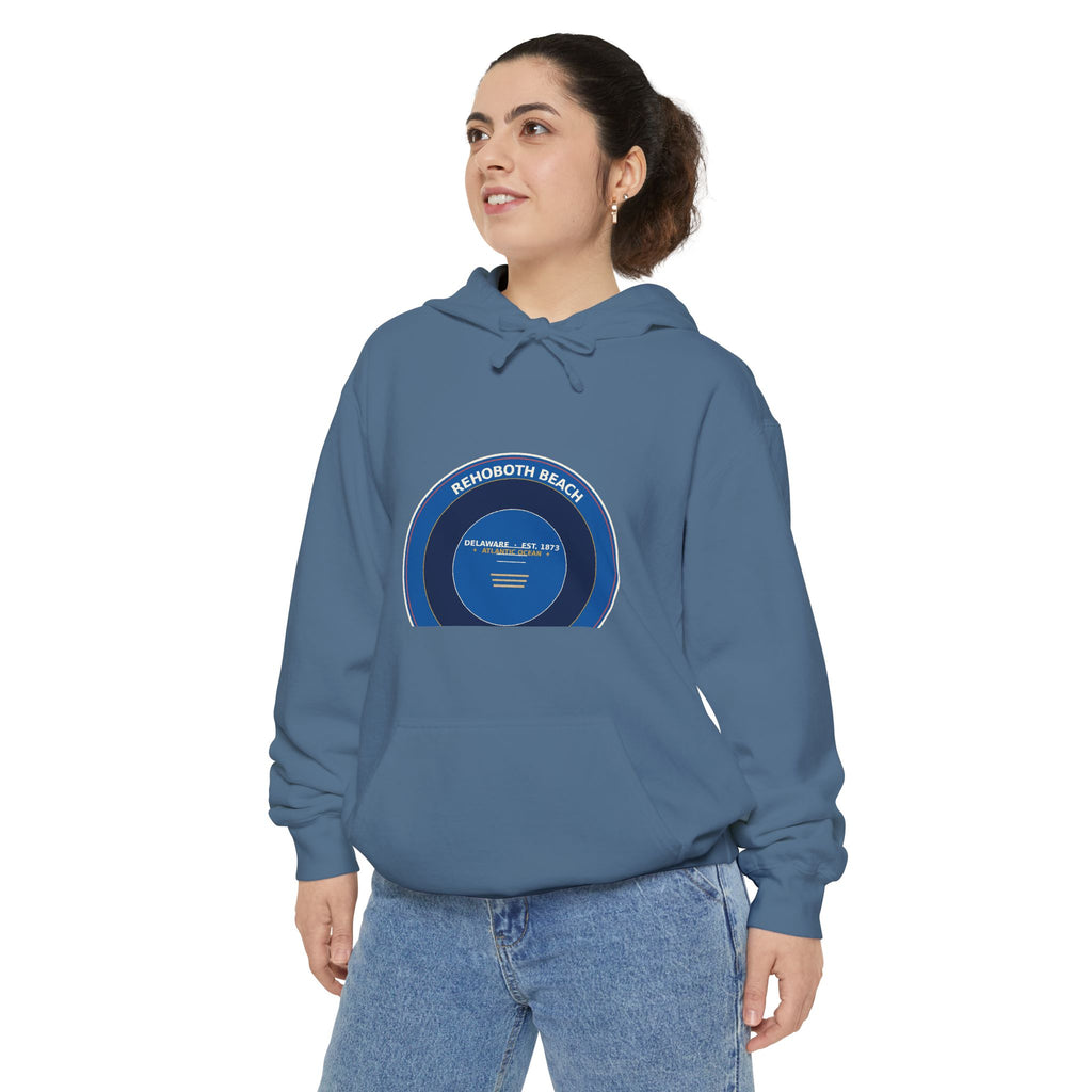 Rehoboth Beach Delaware Hoodie | Vintage Boardwalk Badge