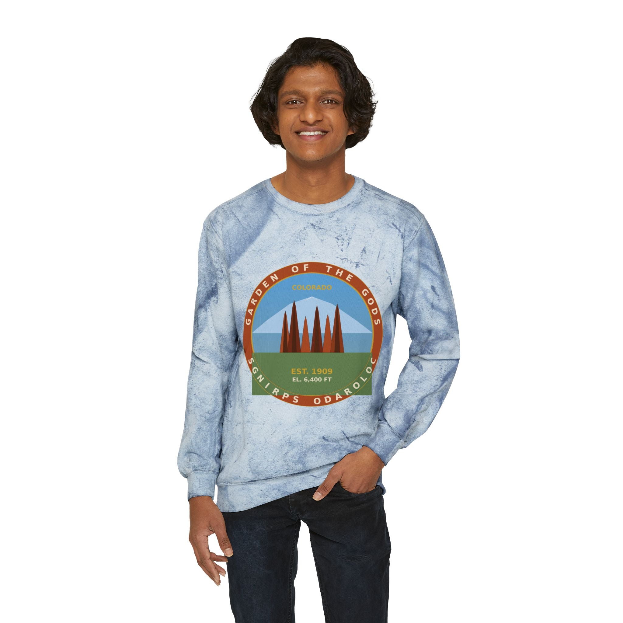 Garden of the Gods Colorado Badge Crewneck Sweatshirt