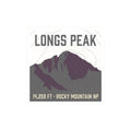 Longs Peak Colorado Sticker — outdoor hiking laptop water bottle sticker