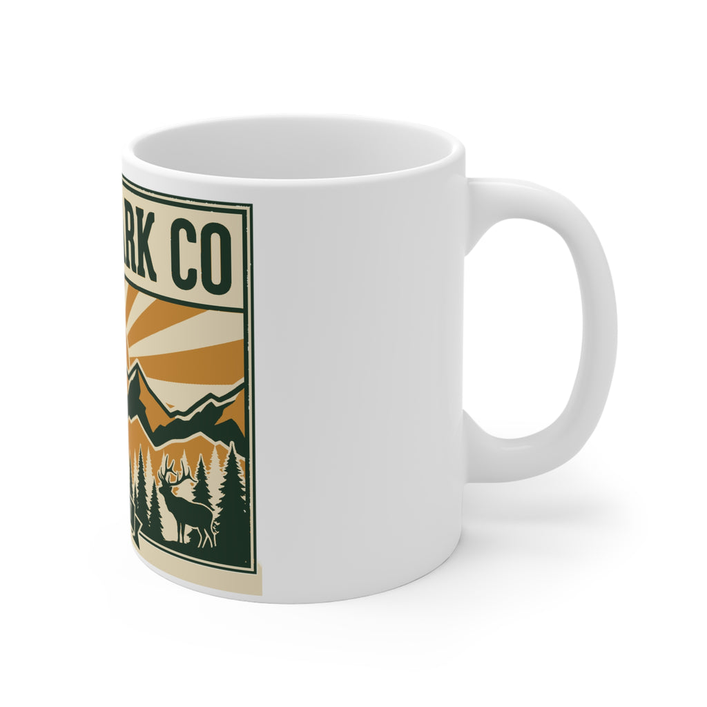Estes Park CO Hidden Wildlife Mug 11oz | Forest Green EST. 1917