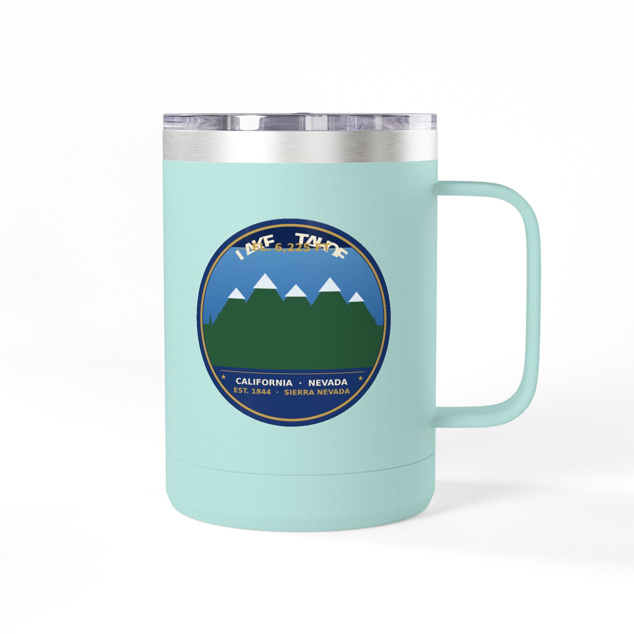Lake Tahoe Alpine Badge 15oz Tumbler