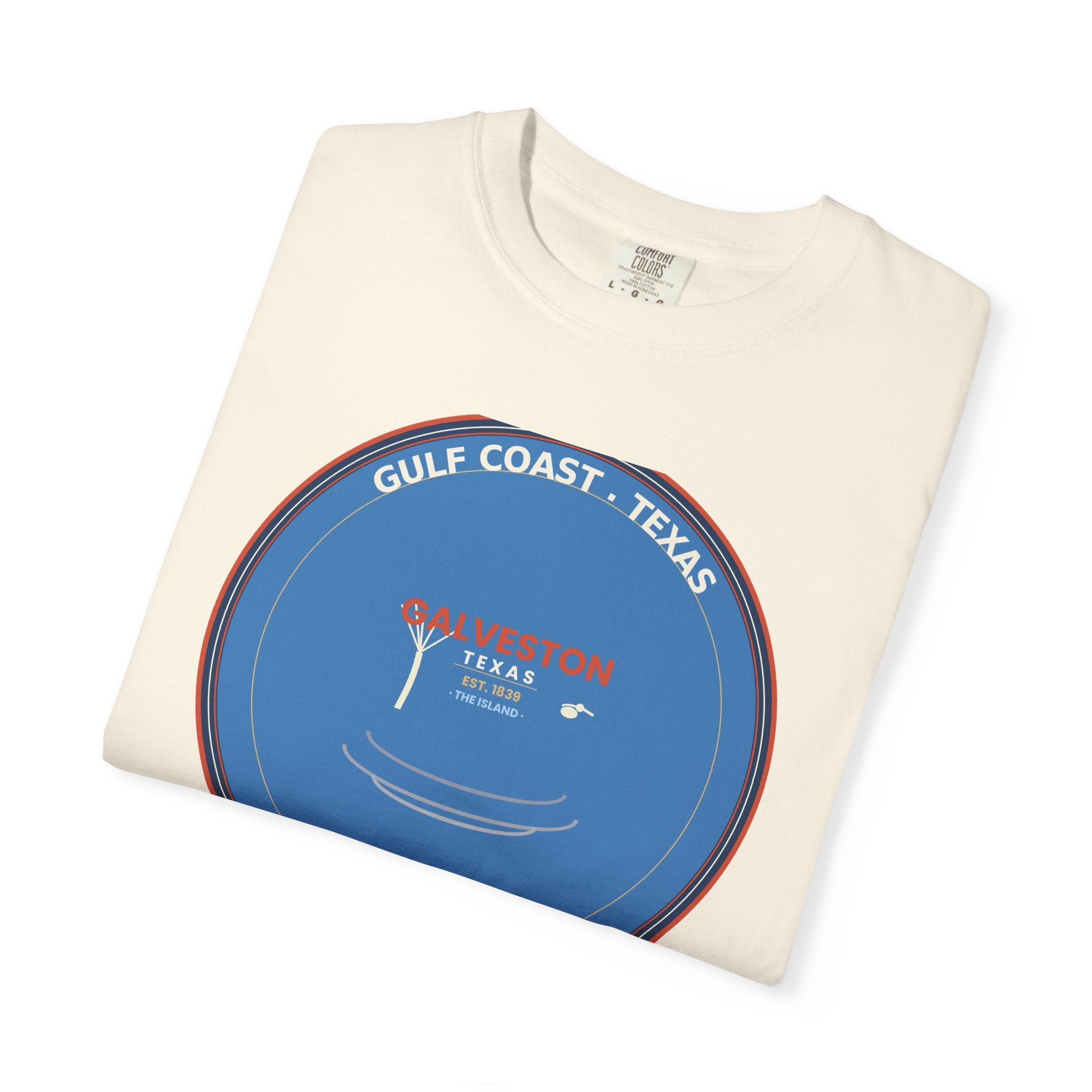 Galveston Texas Vintage Coastal Tee | Comfort Colors 1717