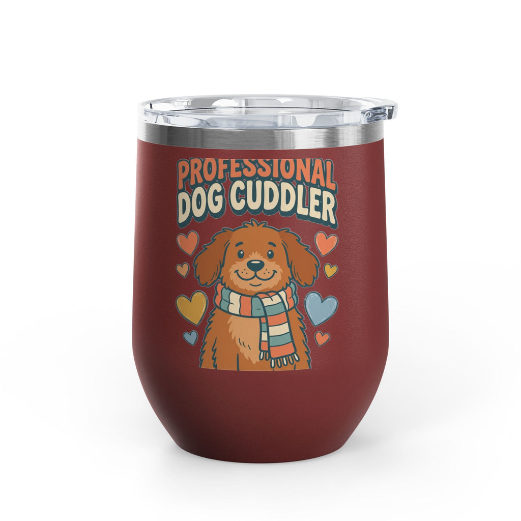 Professional Dog Cuddler 12oz insulated tumbler — dog mom gift