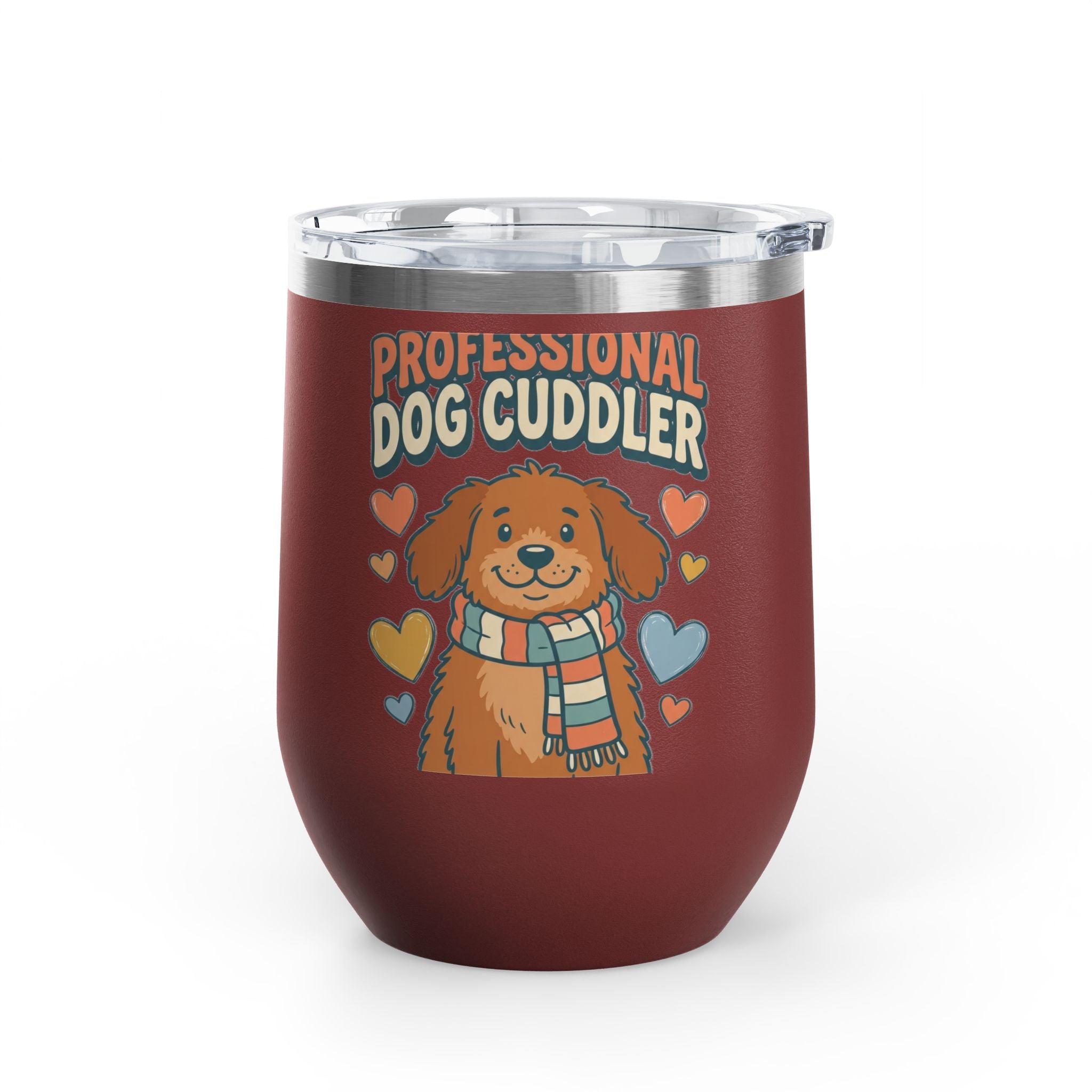 Professional Dog Cuddler 12oz Tumbler | Dog Mom Gift Insulated Mug