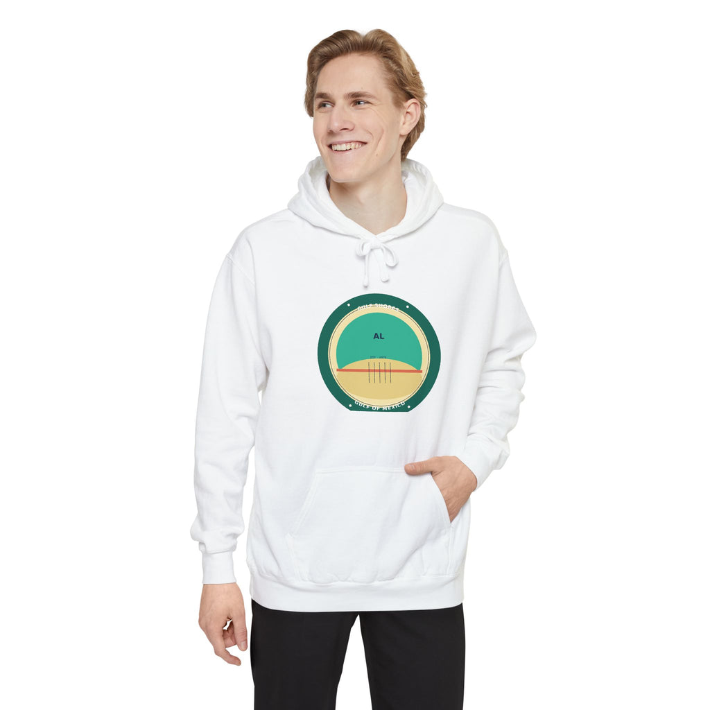 Gulf Shores Alabama Hoodie | Coastal Badge Art