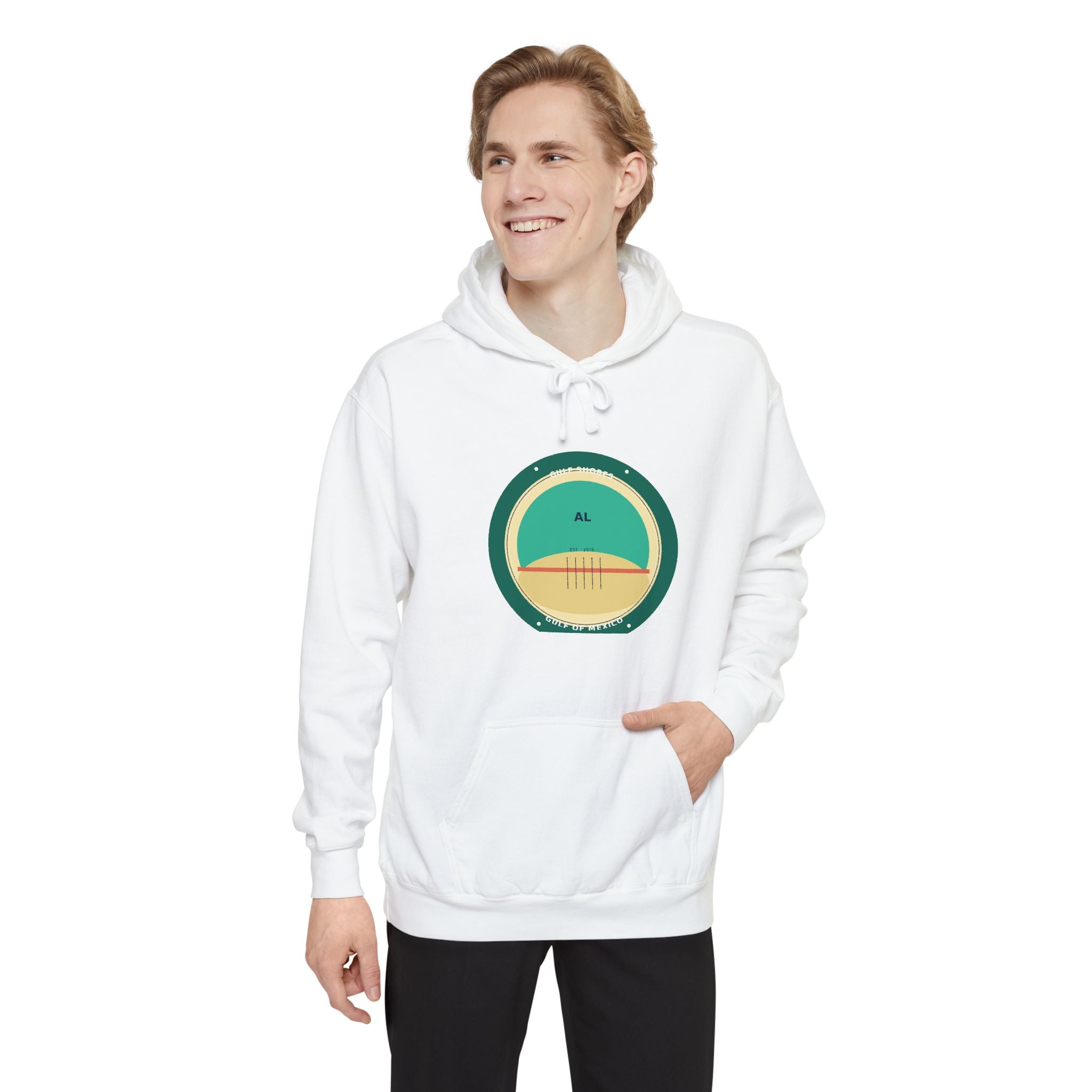 Gulf Shores Alabama Hoodie | Coastal Badge Art