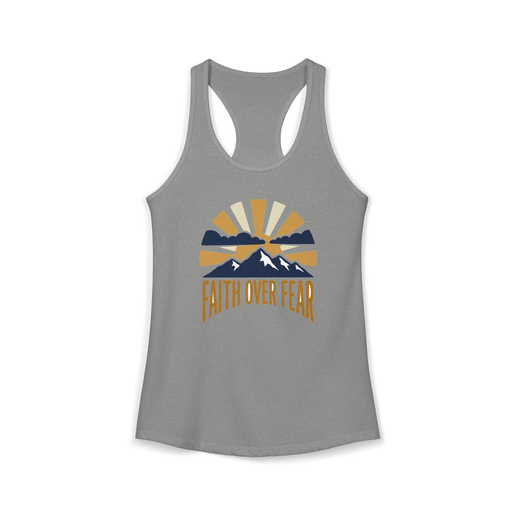 Faith Over Fear Racerback Tank | Christian Gym Tank Top