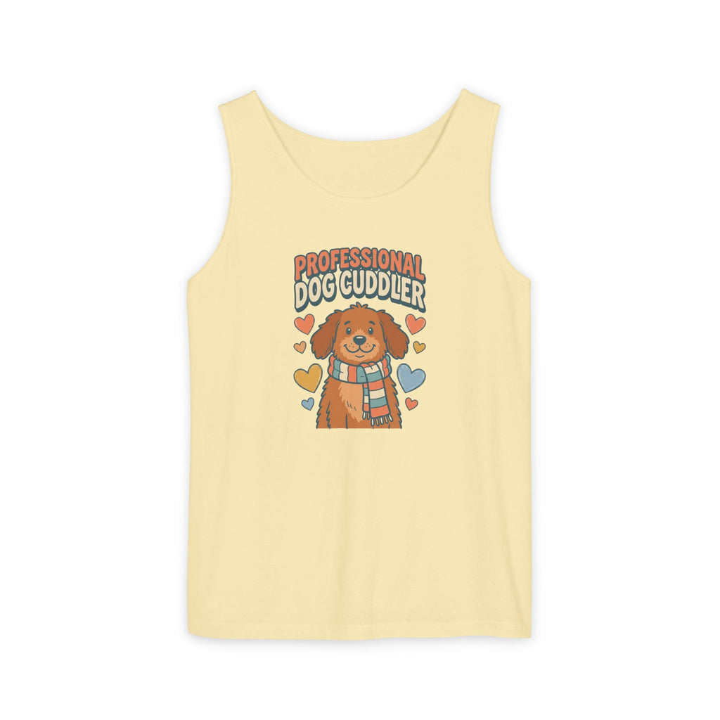 Professional Dog Cuddler Tank | Dog Mom Comfort Colors Tank Top