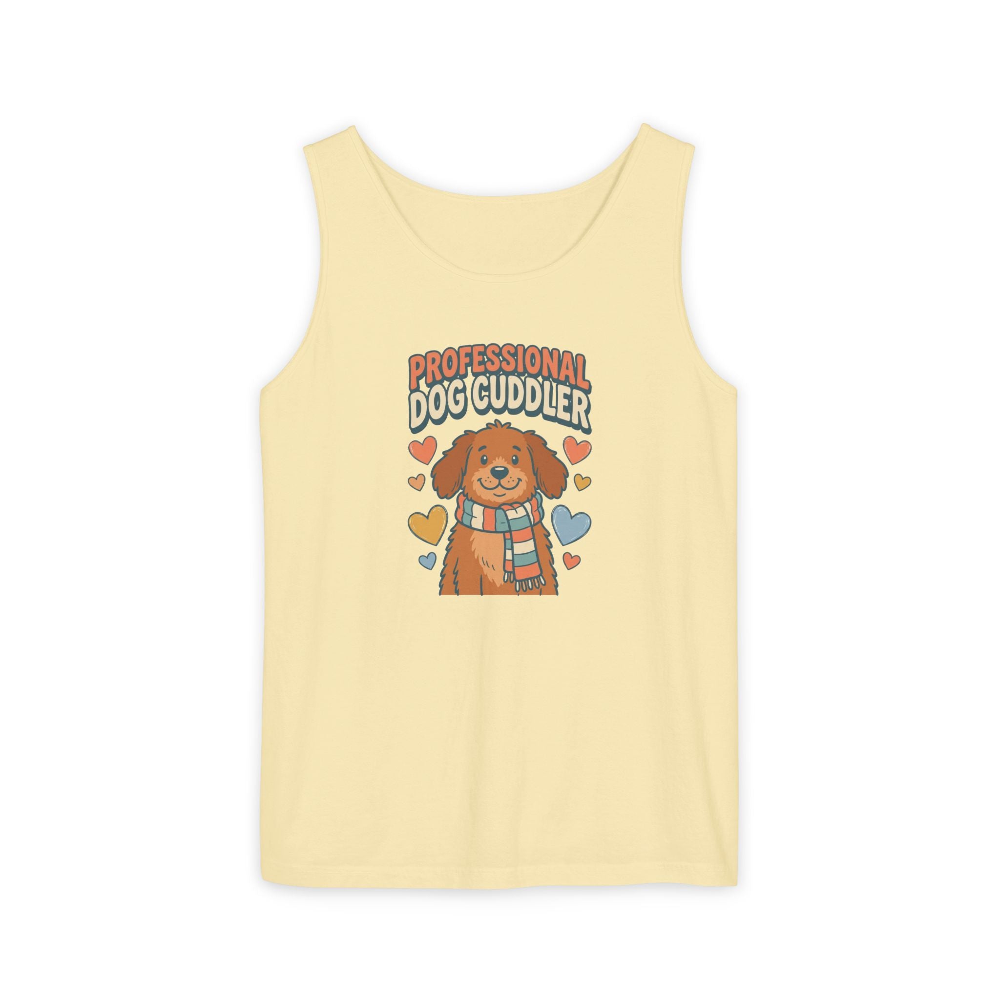 Professional Dog Cuddler Tank | Dog Mom Comfort Colors Tank Top